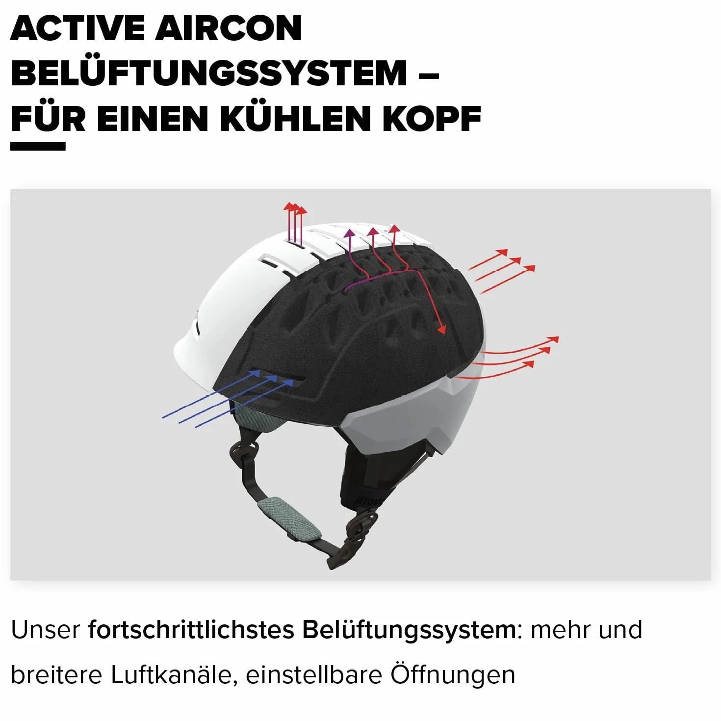 ATOMIC Savor Visor JR Casque De Ski avec Visière, Noir, Taille XS, Enfant Et Adolescent, Absorption Maximale des Chocs, Ventilation Active Aircon, Masque À Miroir Haut De Gamme