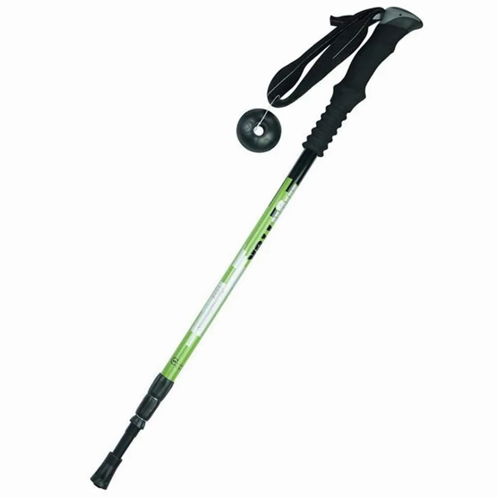 Bâton de randonnée 2 pièces Tige Droite en Alliage d'aluminium 7075 bâton de Ski de Fond Bloc d'absorption des Chocs bâton de Marche Simple télescopique Tungsten Co
