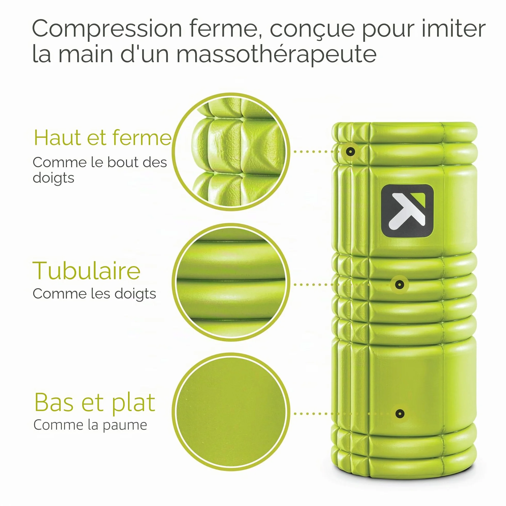 TriggerPoint Grid Rouleau en Mousse 33 cm Massage Profond des Tissus