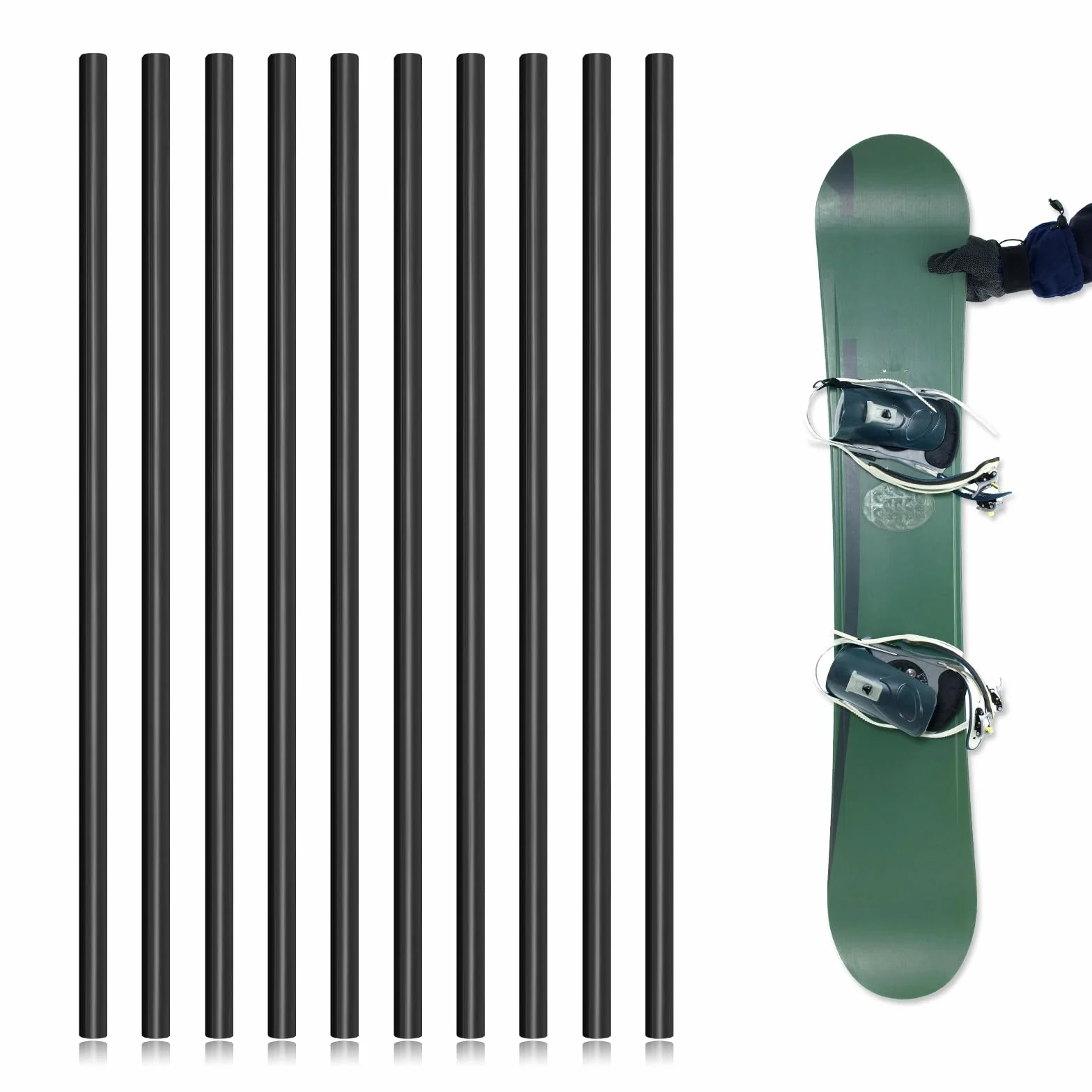 Kit Réparation Ski Ptex 10pcs, Bâtons Entretien Ski 6mm, Outils Snowboard
