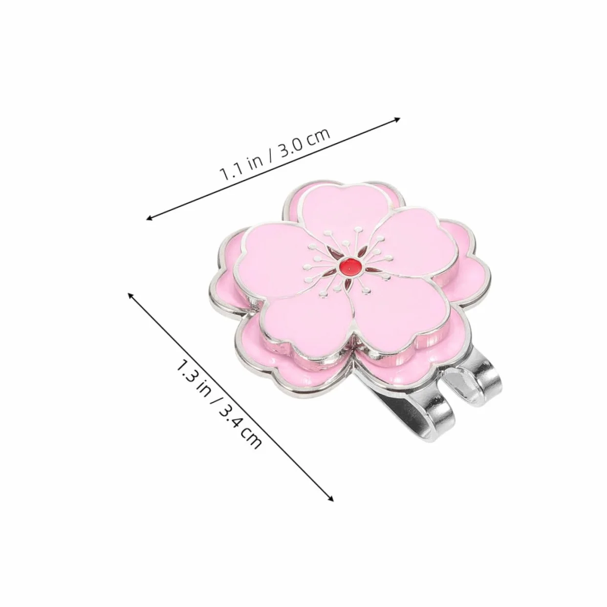 Yardwe 2 Pièces Clip pour Marque-Balle de Golf - Porte-Marque-Balle pour Casquette - Accessoires de Golf