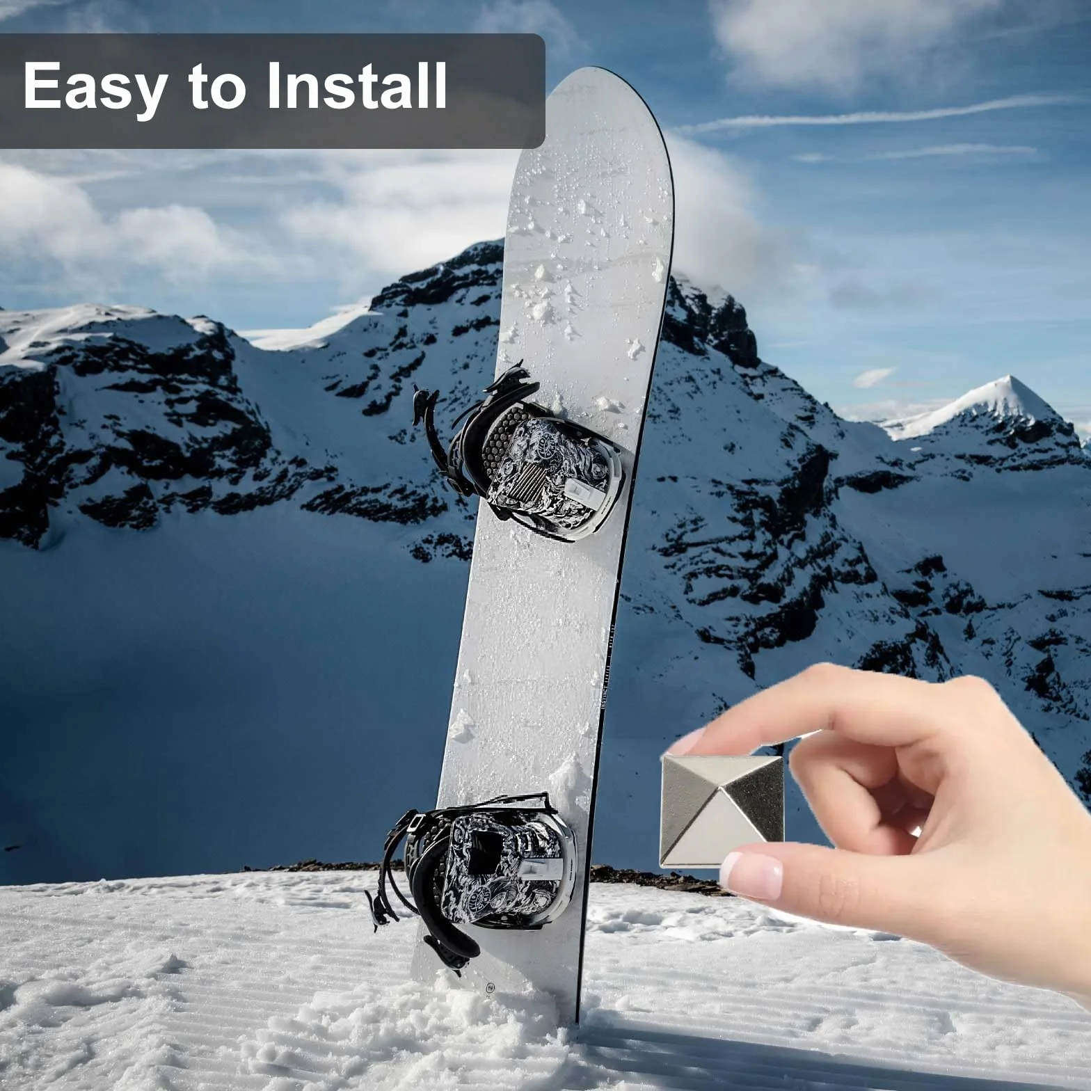 Stomp Pad Snowboard 3D Antidérapant Autocollant 6 Pièces