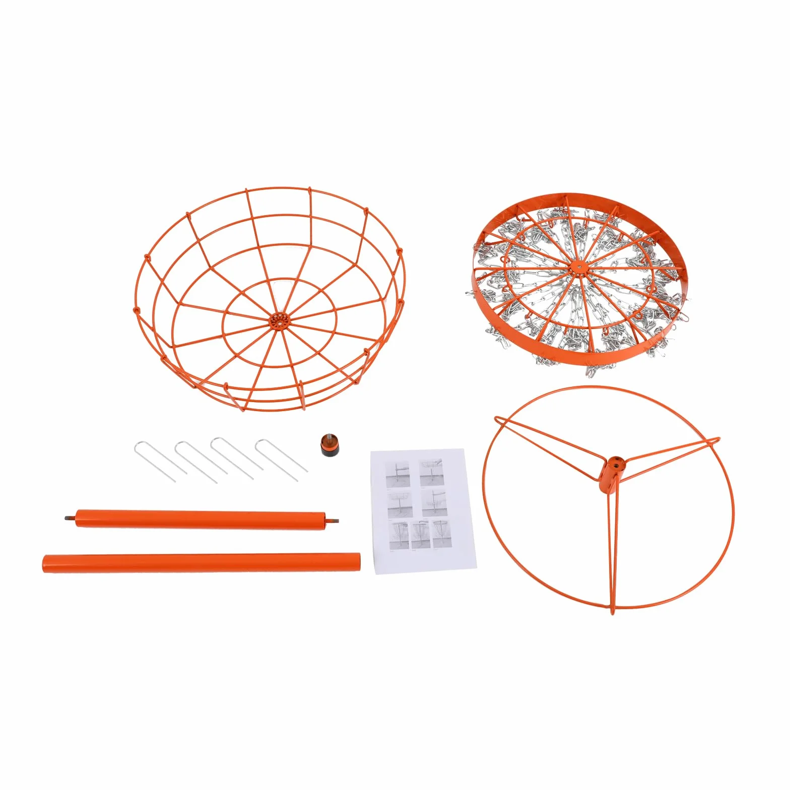 Panier de golf portable Disc Golf 24 chaînes pour jardin parc camping