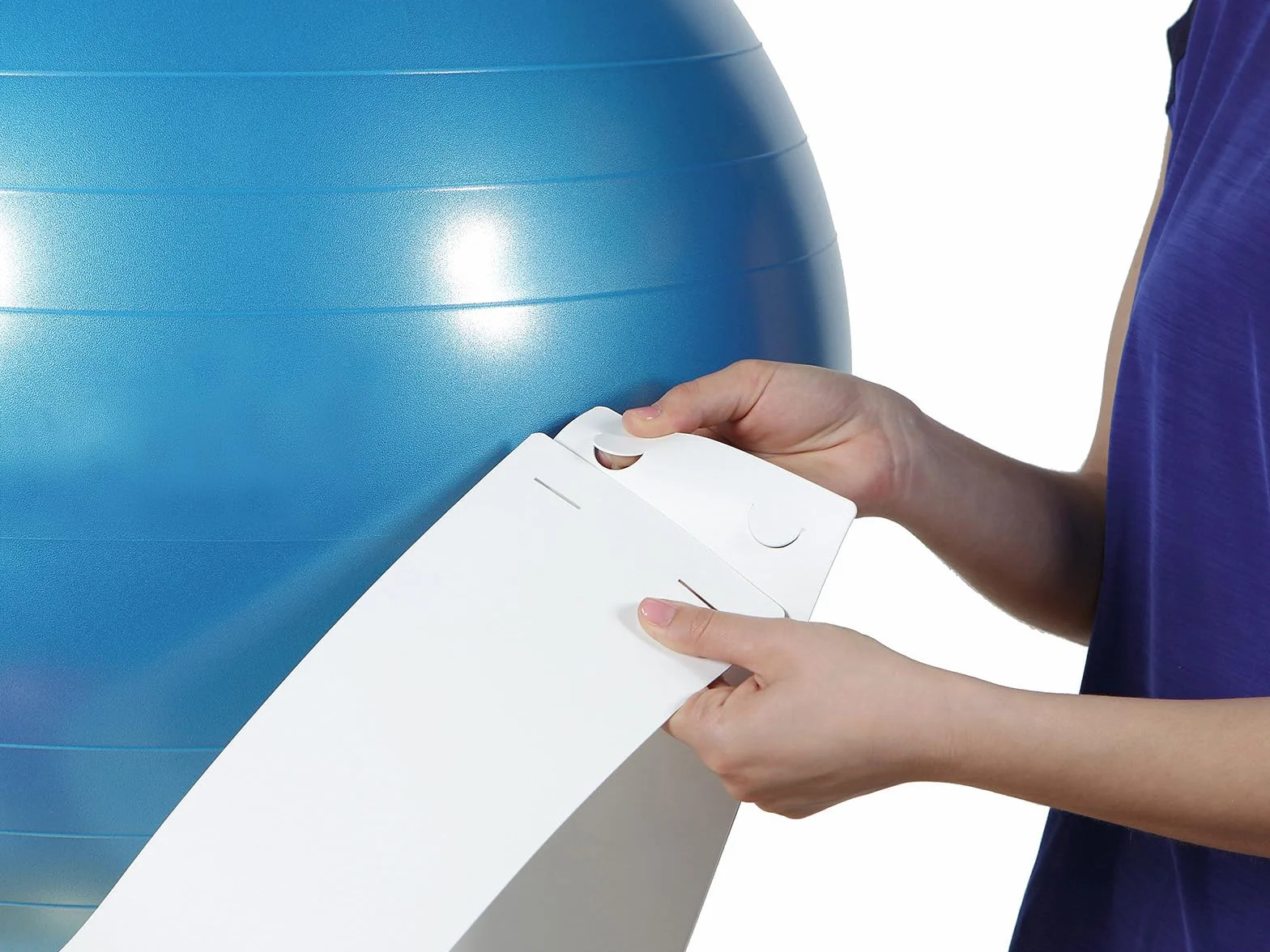 GYMNIC Stacker Anneau Pliable Plastique Rigide pour Ballons Fitness Ø 55-75 cm Support Fitball Gymnastique