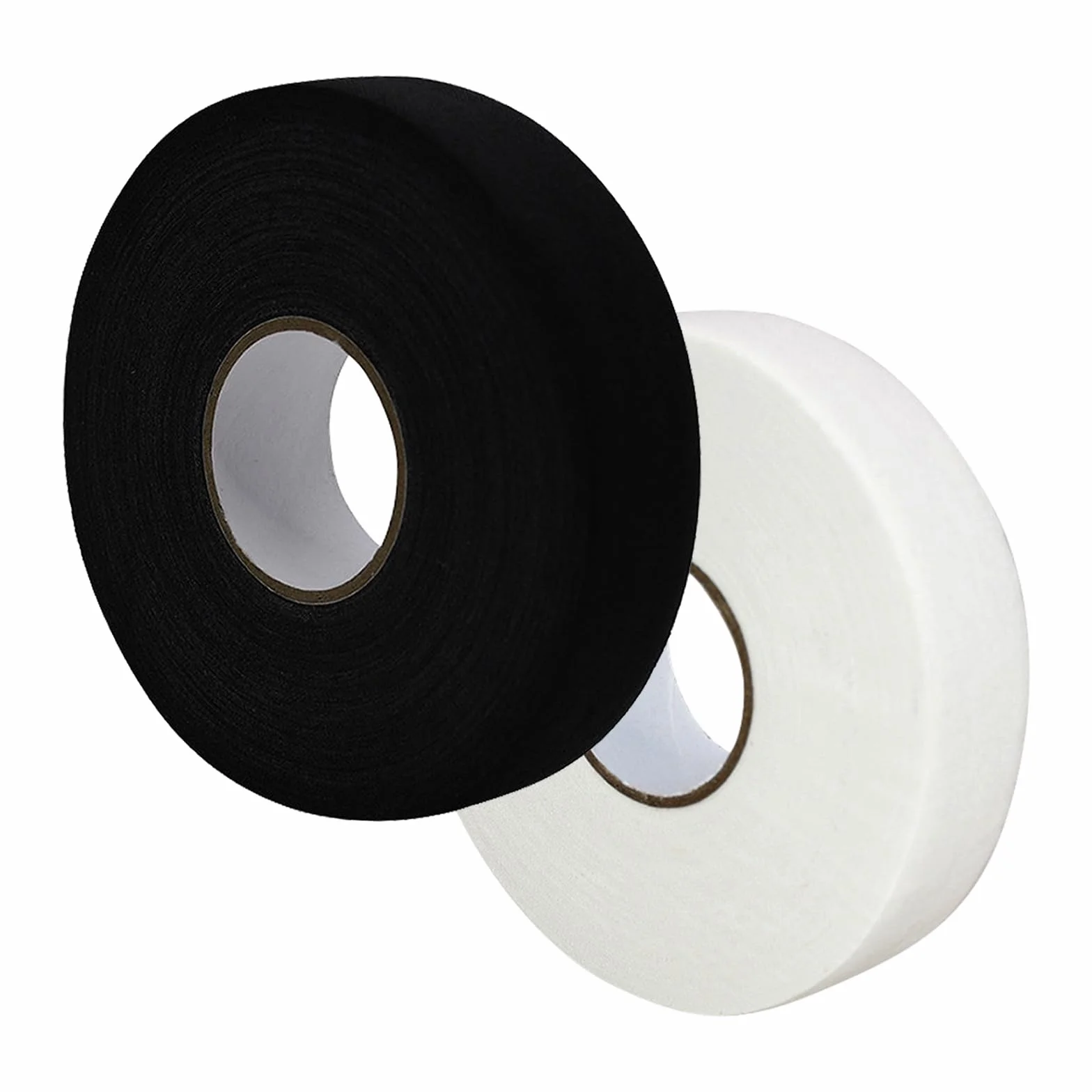 Ruban de Hockey Adhésif 25m x 25mm 2 Rouleaux Antidérapant Noir Blanc