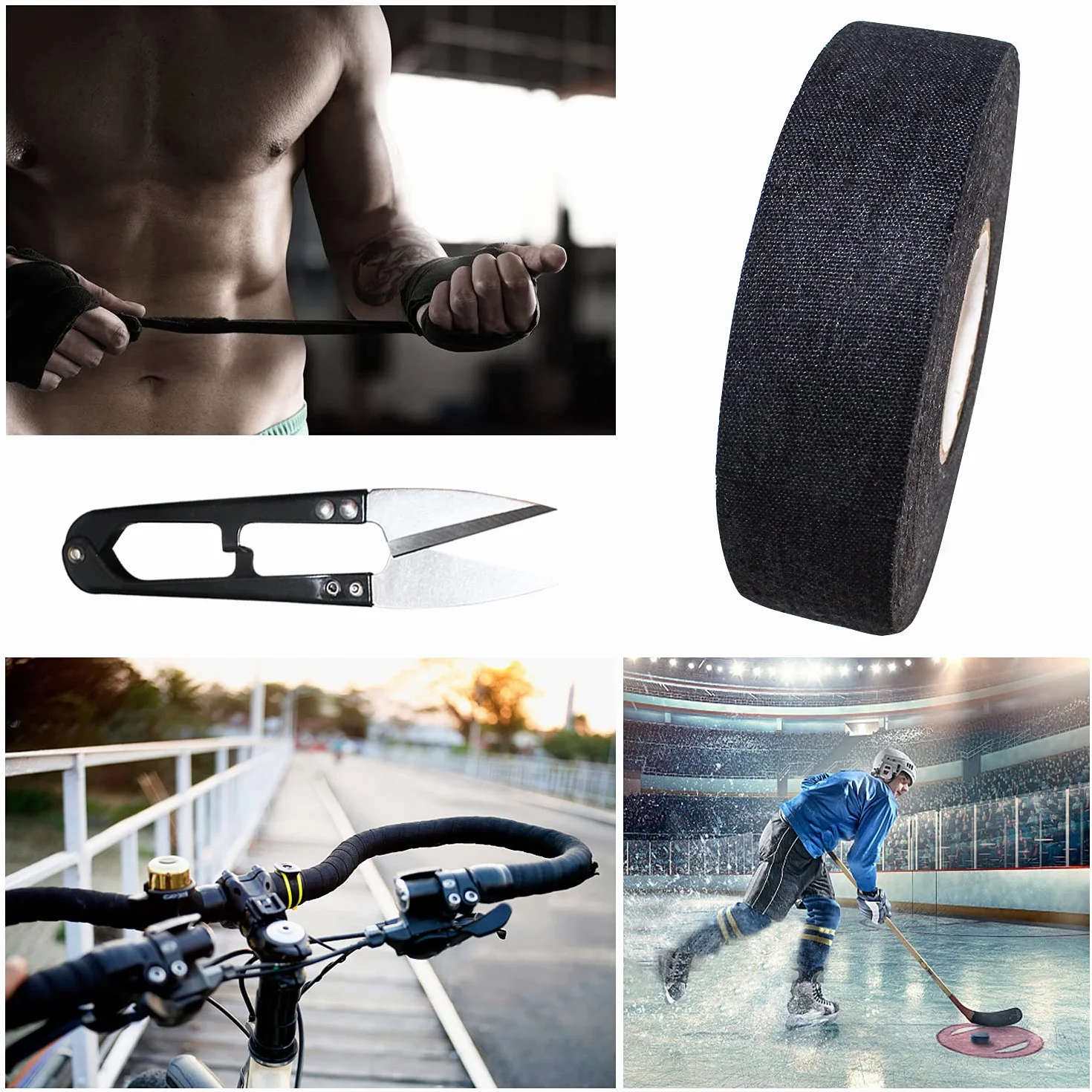 LBING Ruban de Hockey Adhésif Autocollant 25m Poignée Bâton Grip