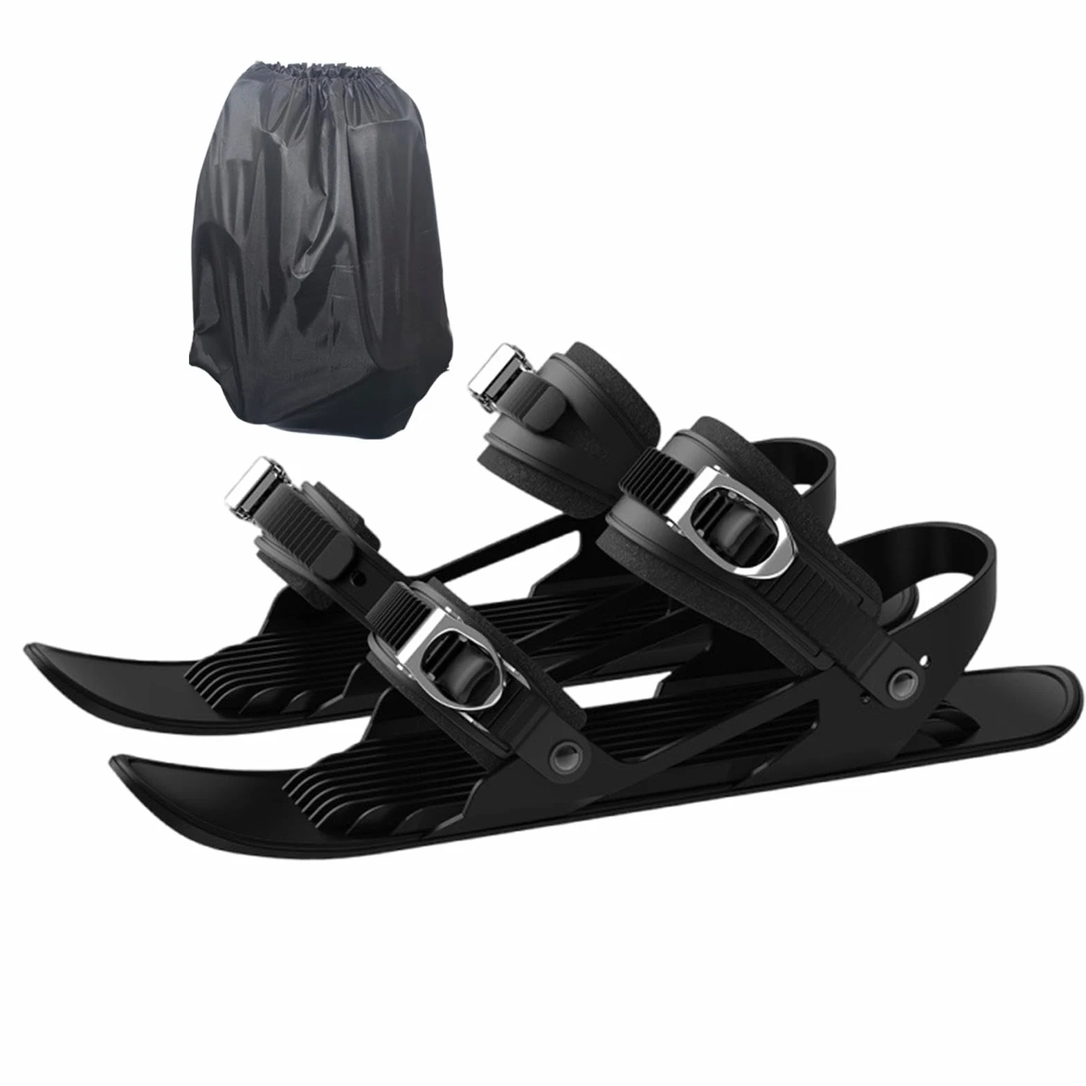 Raquettes de neige pour hommes, Raquettes de neige pour femmes, Ski de patinage, Accessoire de ski compact, outils de ski réglables multifonctionnels, pieds à neige légers et antidérapants pour hommes