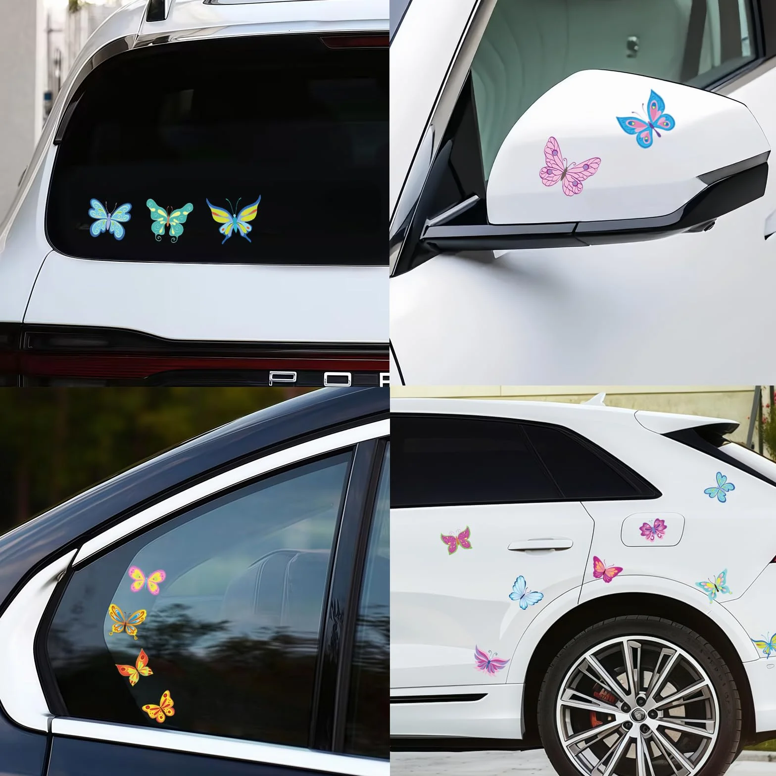 Autocollants Avertissement Casque Sécurité 6 Pièces 75 Papillons Haute Visibilité
