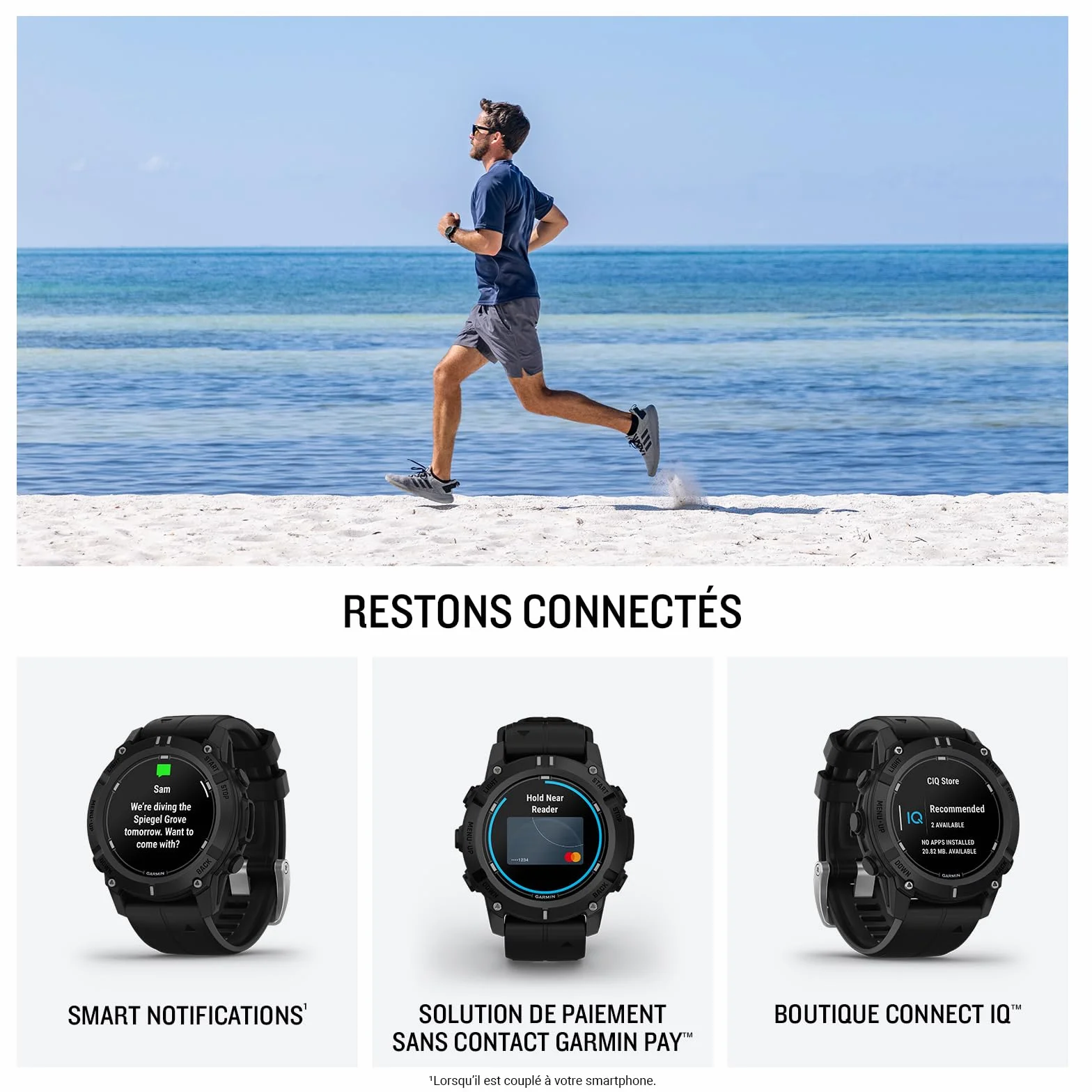 Garmin Descent G2 Montre GPS Connectée Ordinateur de Plongée Noir
