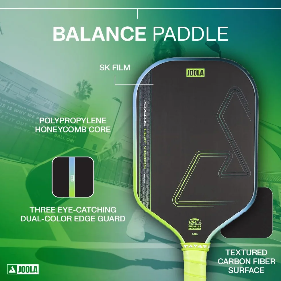JOOLA Vision Double Vision Raquette Pickleball USAP homologuée SK Film anti-vibrations