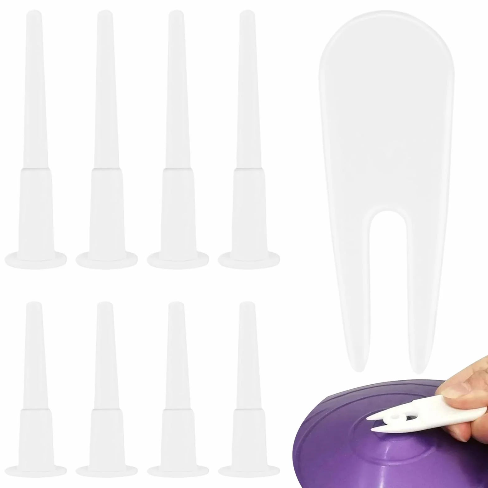 Kit de Remplacement de Bouchon d'air Yoga 8 Pièces avec Outil Amovible