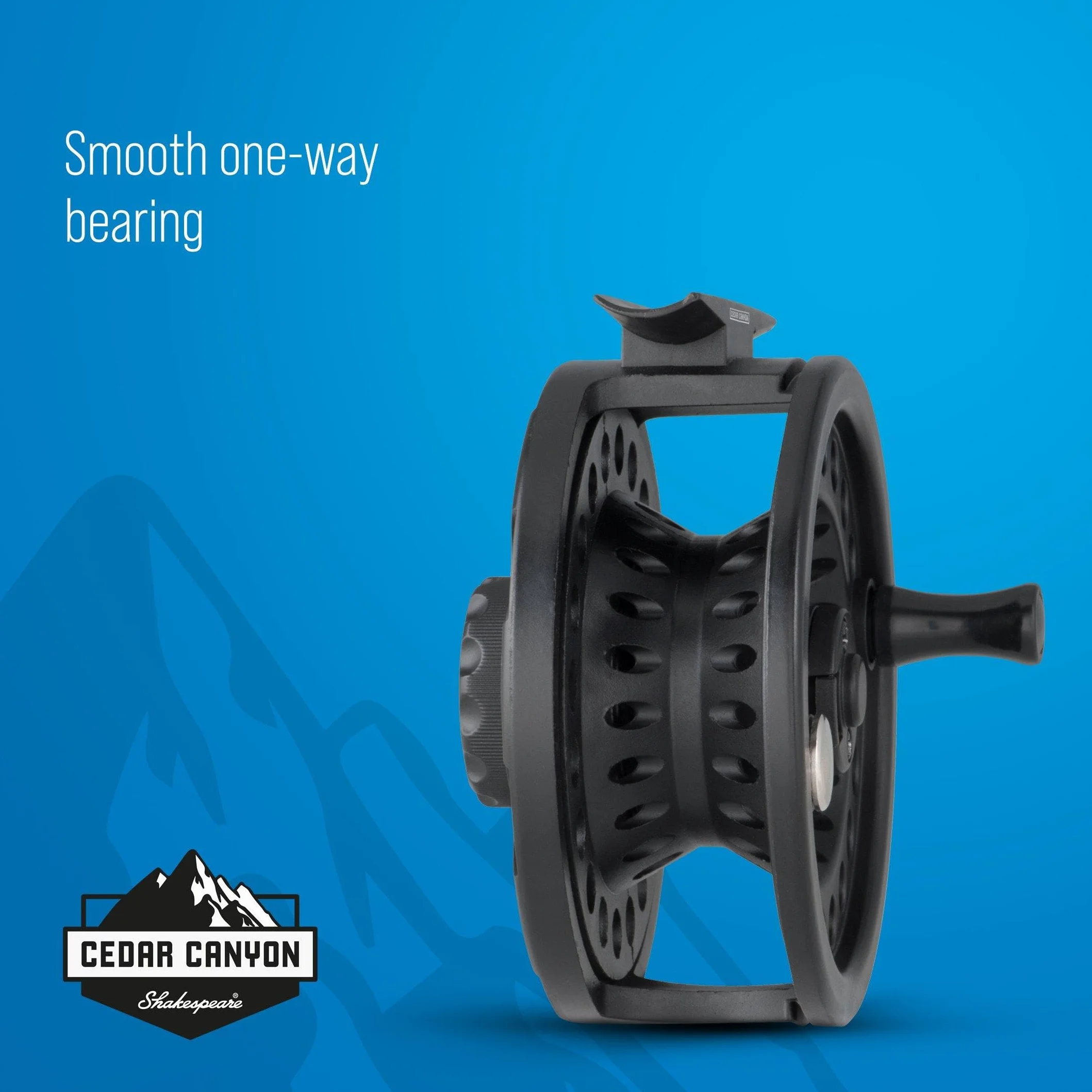 Shakespeare Cedar Canyon Premier Fly Reel - Moulinet de pêche à la Mouche léger Durable roulement récupération Convertible droitier gaucher