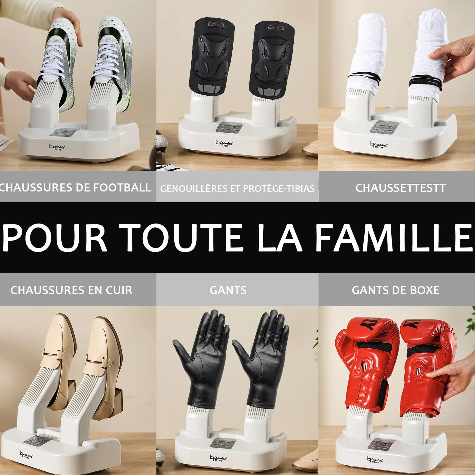 Sèche-chaussures électrique, rafraîchisseur de chaussures avec ozone, chauffe-chaussures, sèche-chaussures antibactérien, sèche-chaussettes, sèche-bottes, sèche-chaussures, chaussures de