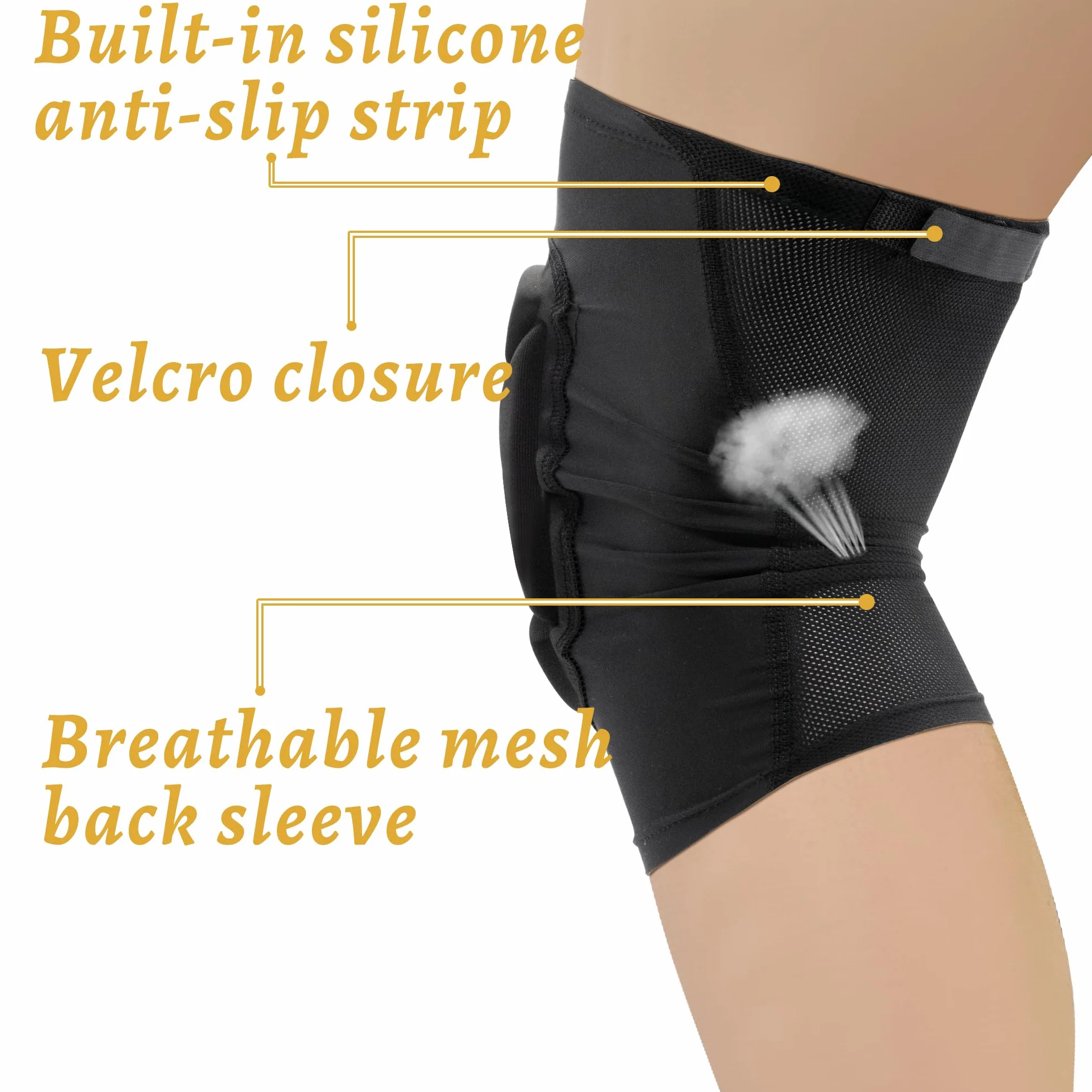 EULANT Genouillère Volley Enfant Souple Protection Sport Handball Football Skate
