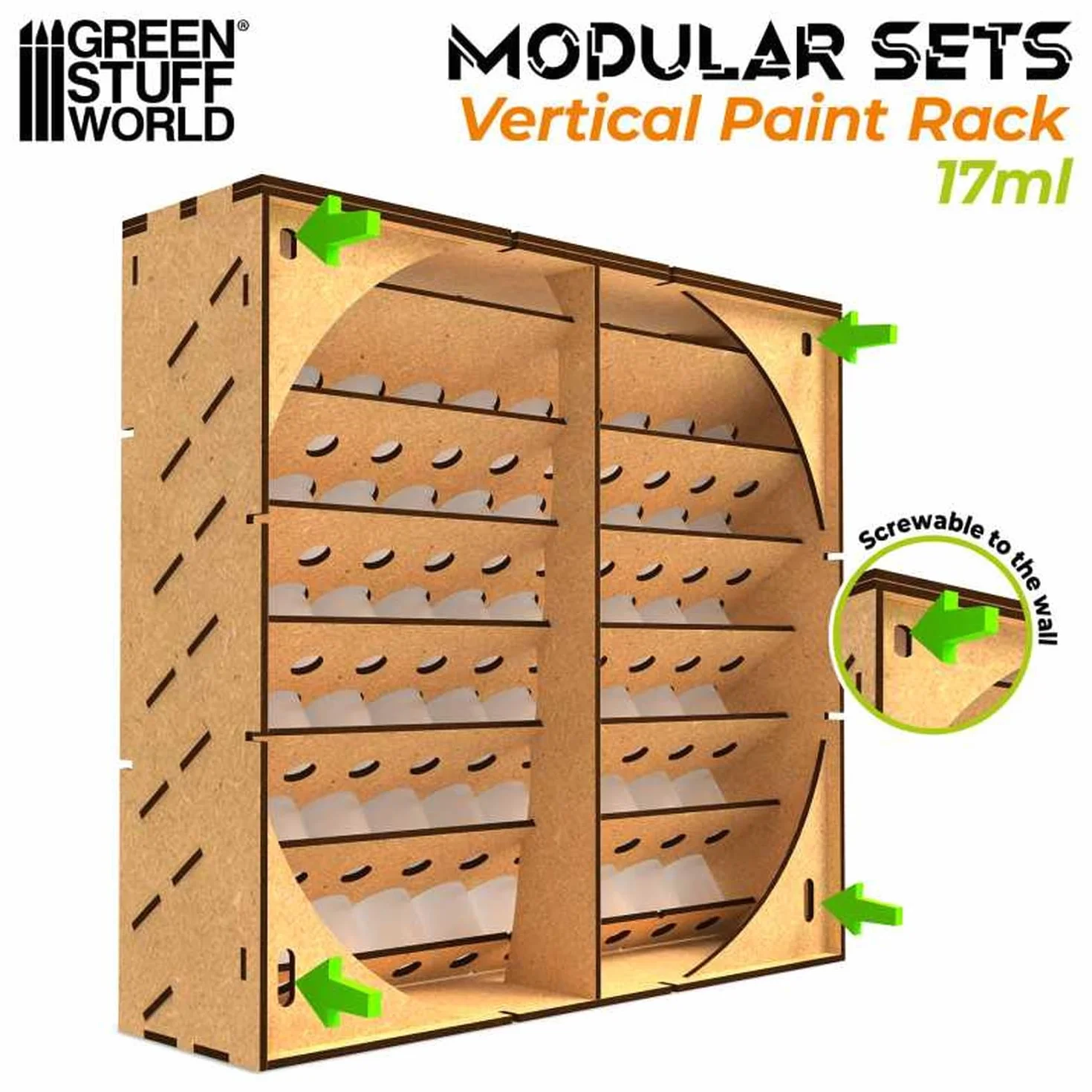 Porte-peinture modulaire vertical