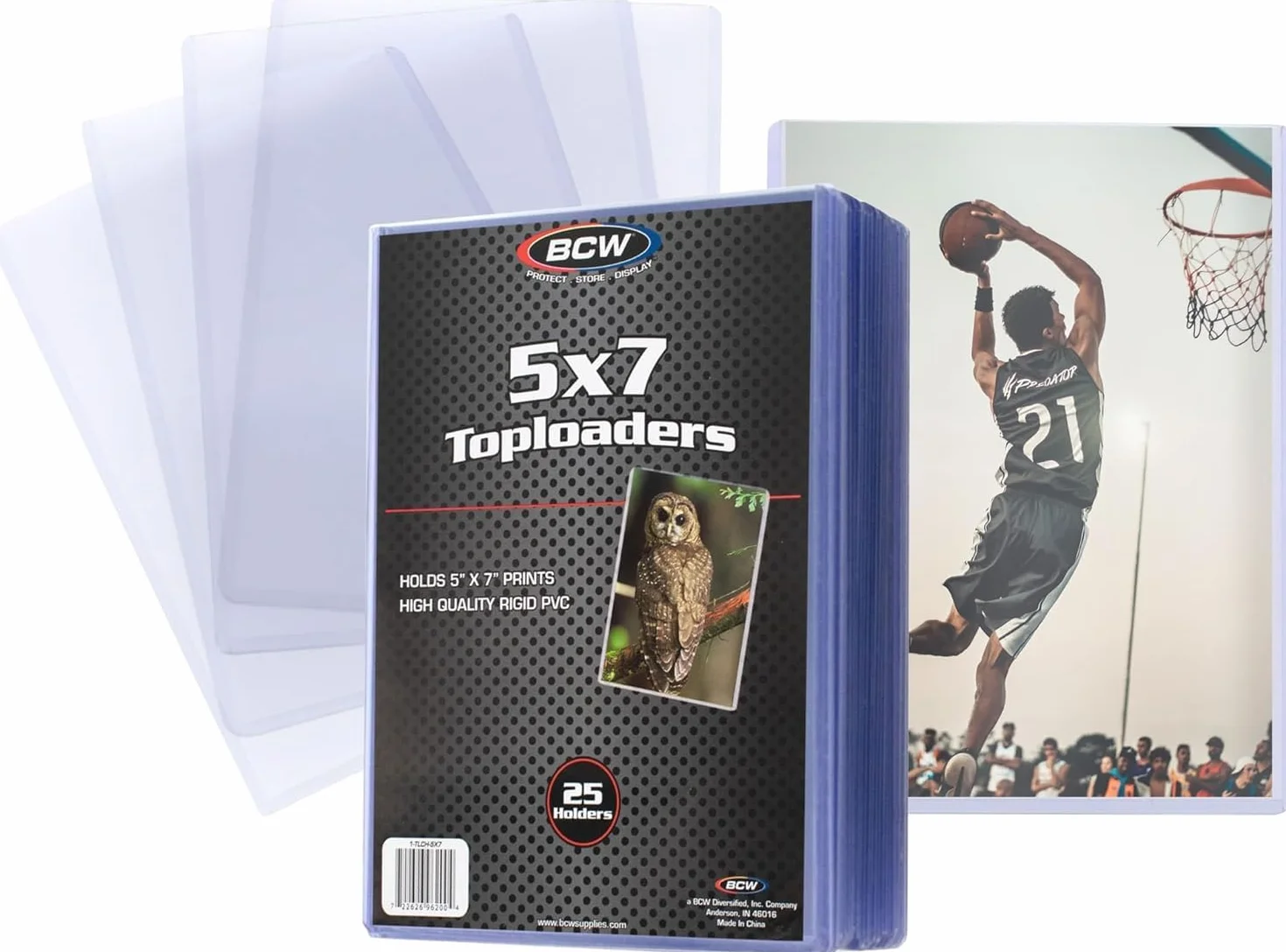 BCW Topload Holder 5x7 Photo Display 25 Pack Sports Cards Collecting Supplies