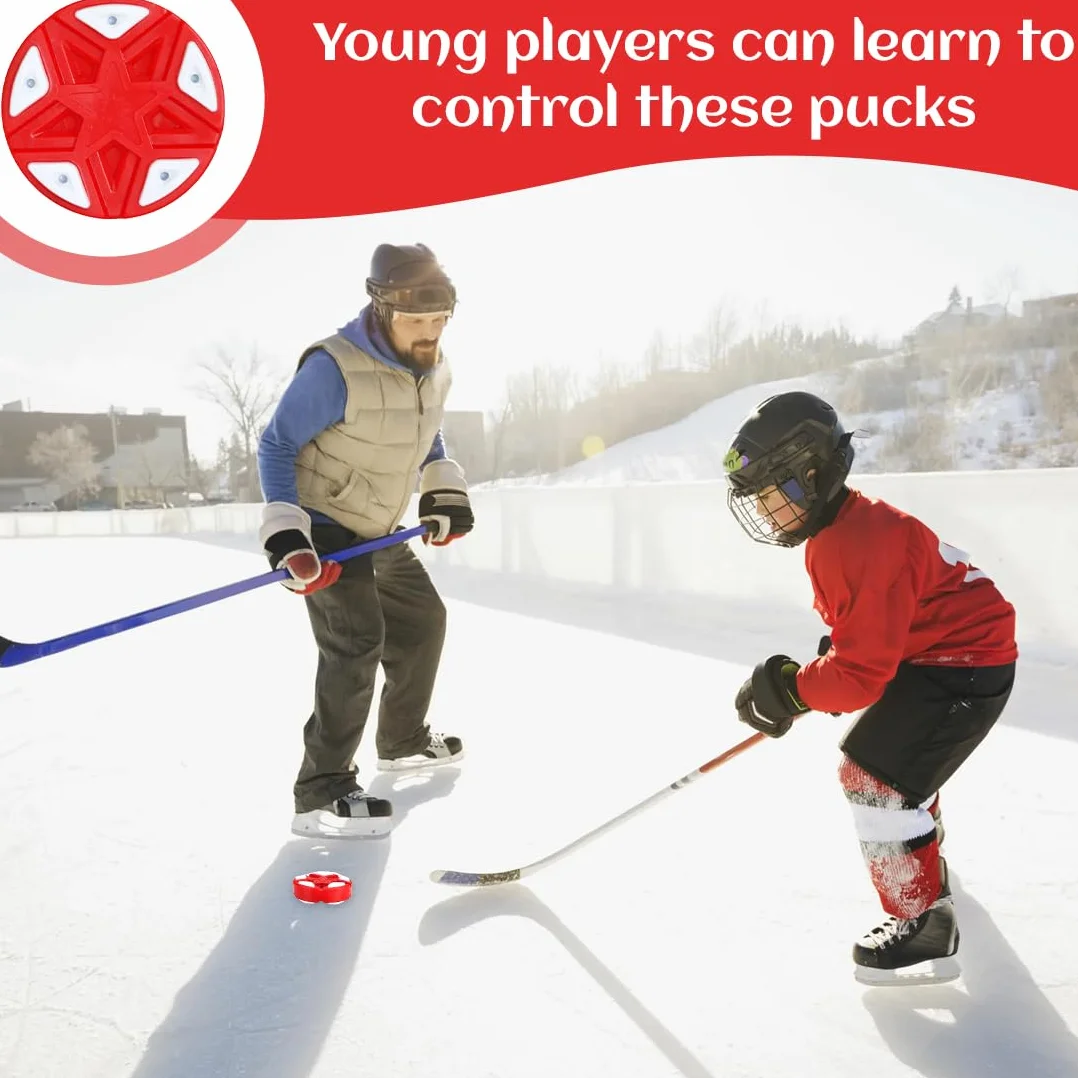Rondelle de Hockey NHQZ pour Hockey sur Glace, Roller Hockey, Hockey de Rue - Plastique, Intérieur Extérieur