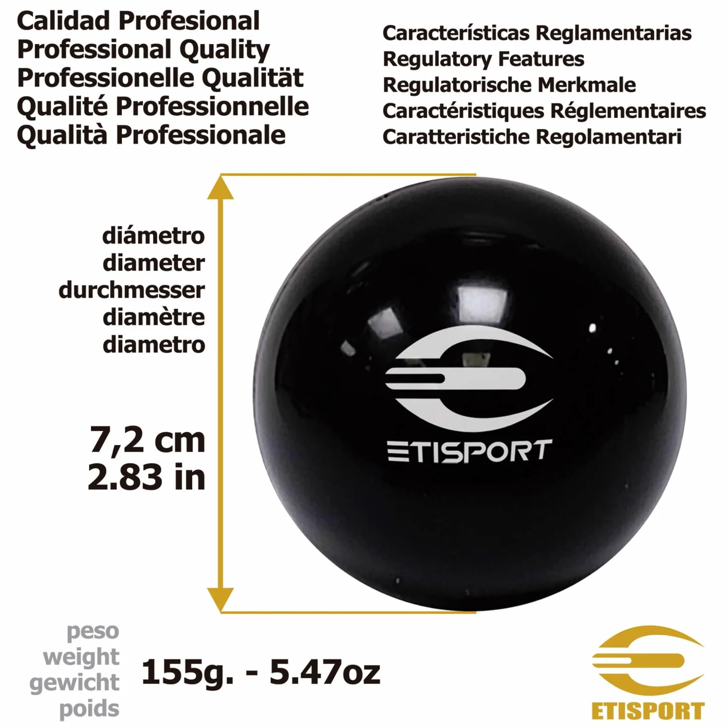 Balle de Rink Hockey Starter Réglementaire Couleur Taille Poids