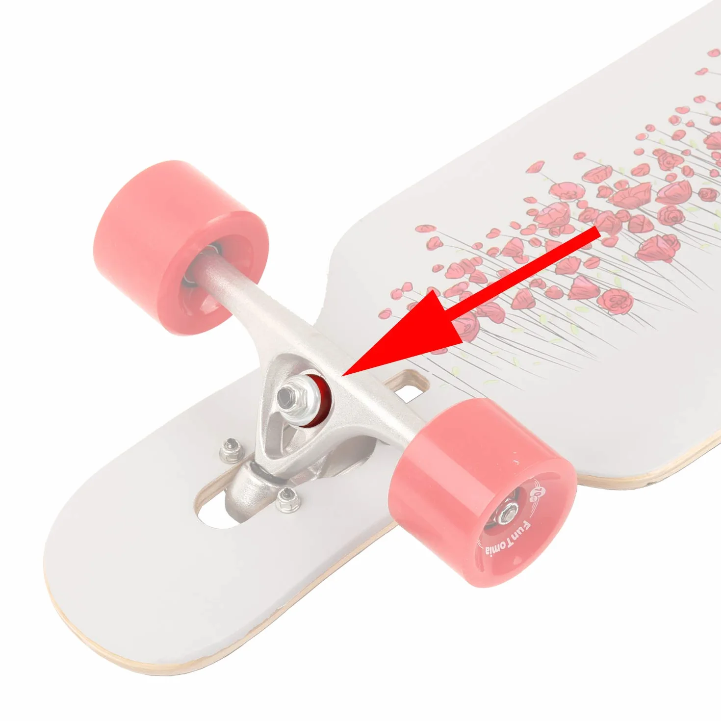 FunTomia Caoutchouc de direction pour longboard, skateboard, mini board Bushings deux axes
