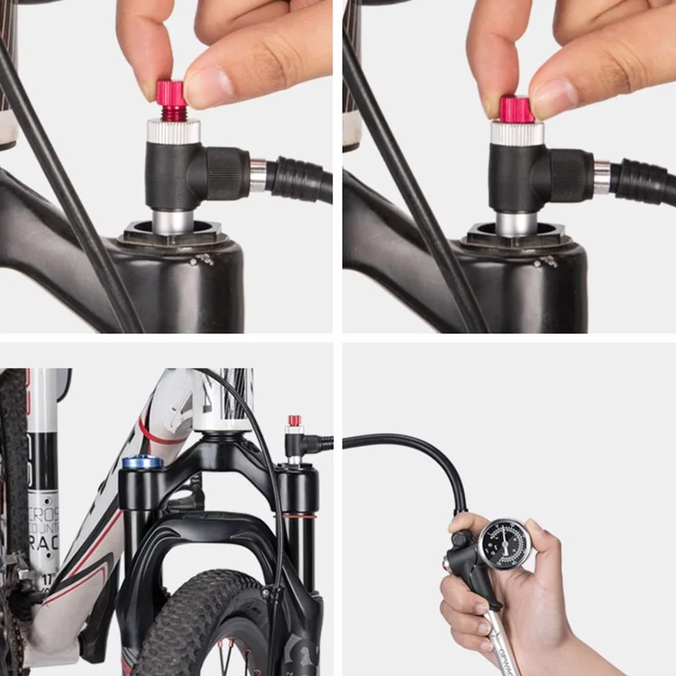 Pompe à Choc Haute Pression GEWAGE Max 300 PSI 2 en 1 pour VTT et Suspension arrière