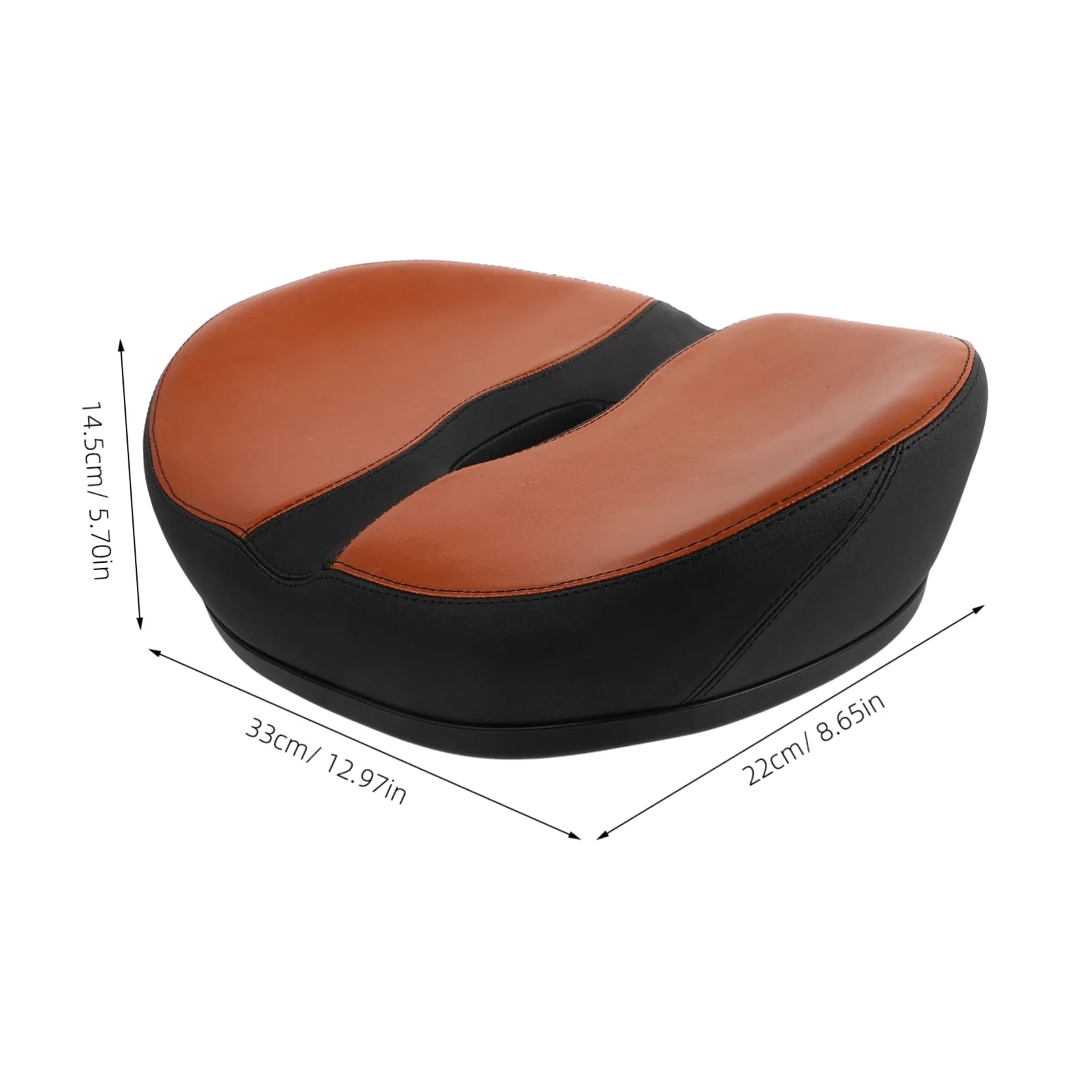 Selle de Vélo Ergonomique Confortable Mousse de Polyuréthane sans Nez Facile à Retirer Coussin Large pour Vélo Électrique et VTT pour Balades Quotidiennes