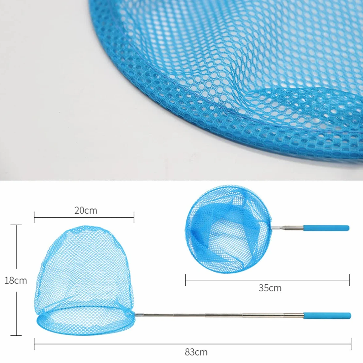 Filet à Papillon Enfant 2 Pièces, Epuisette Pêche pour Enfants, Capture Poissons et Papillon