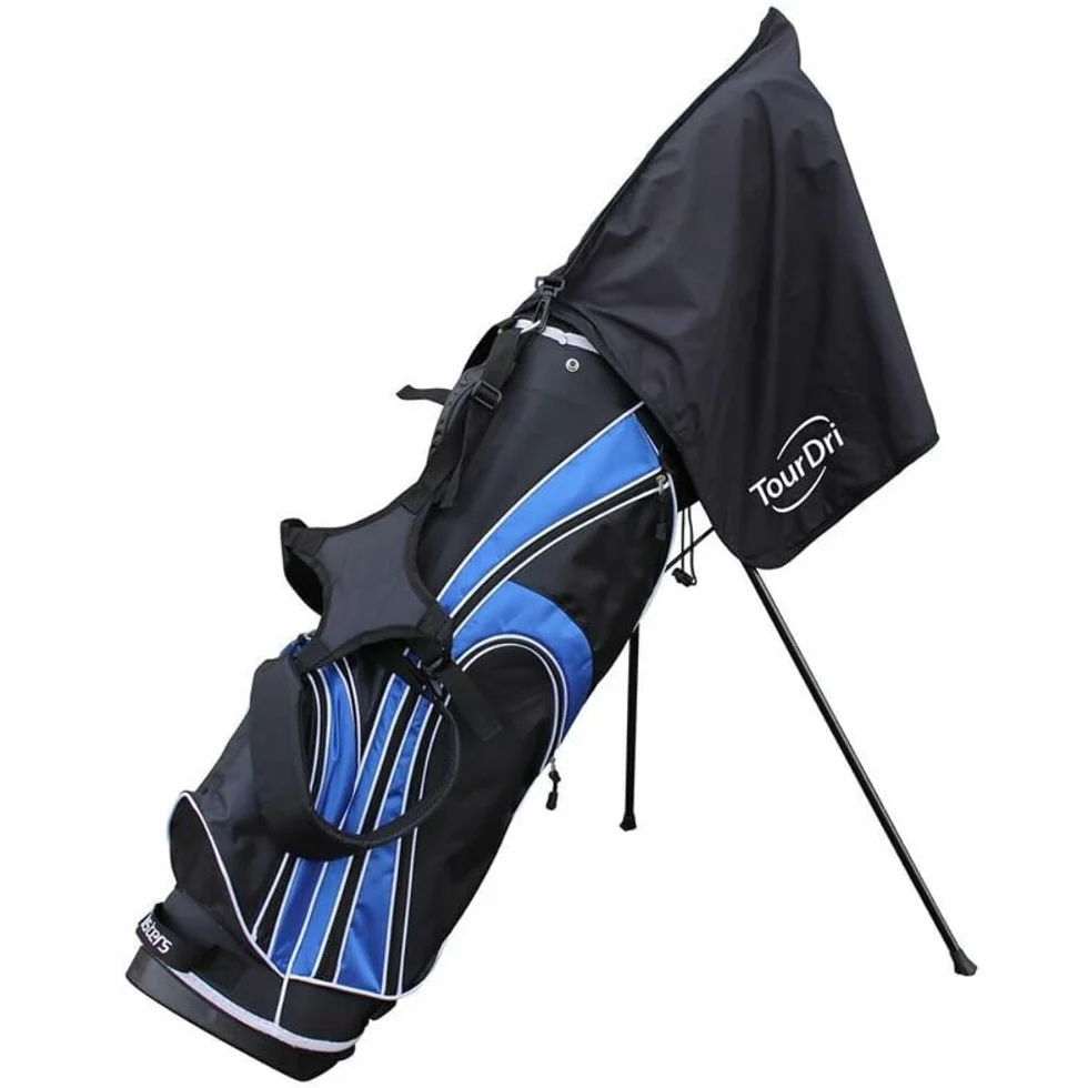 Masters Golf 2016 TourDri 2-In-1 Waterproof Bag Hood & Golf Towel Black