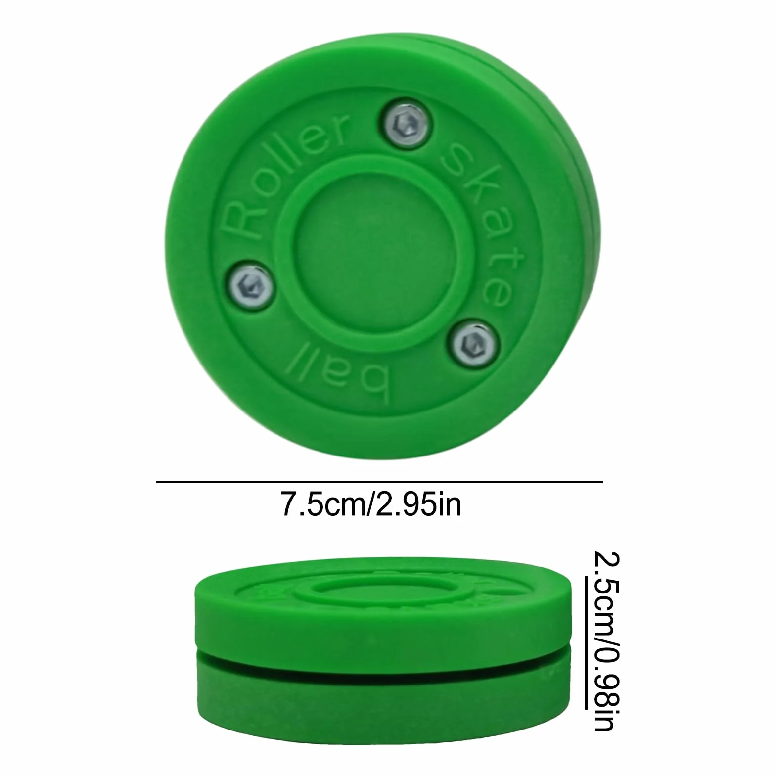 Puck Hockey Inline Street Loi Pierre - Disque en acier inoxydable, équipement sportif à rouleaux extérieur