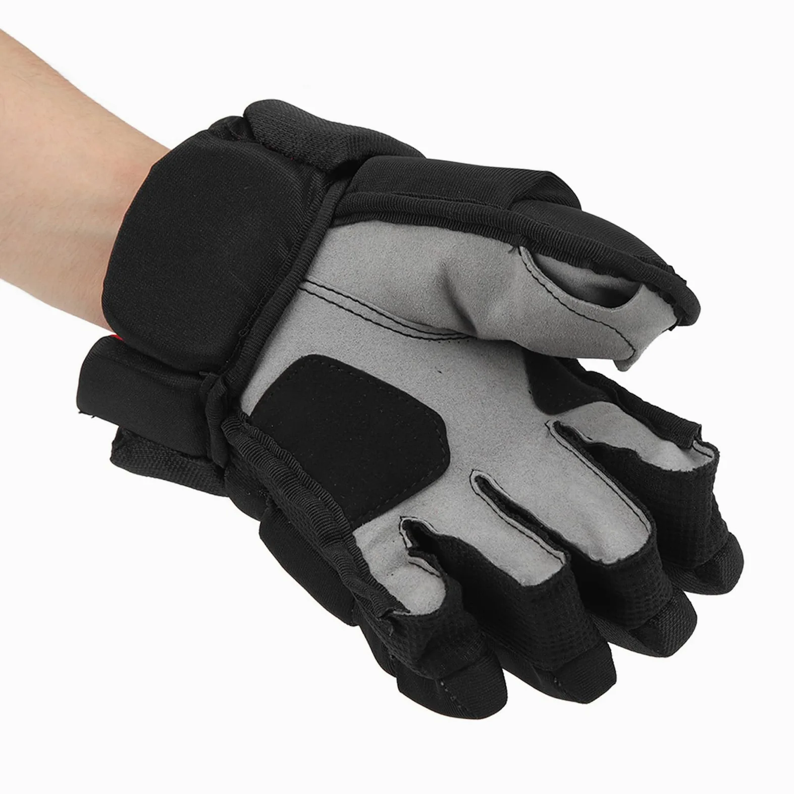 Gants de Hockey sur Glace, Gants de Roller-Hockey avec Protection des Doigts Flexibles, Gants de Protection pour Le Hockey sur Glace Hommes et Femmes, Conception en