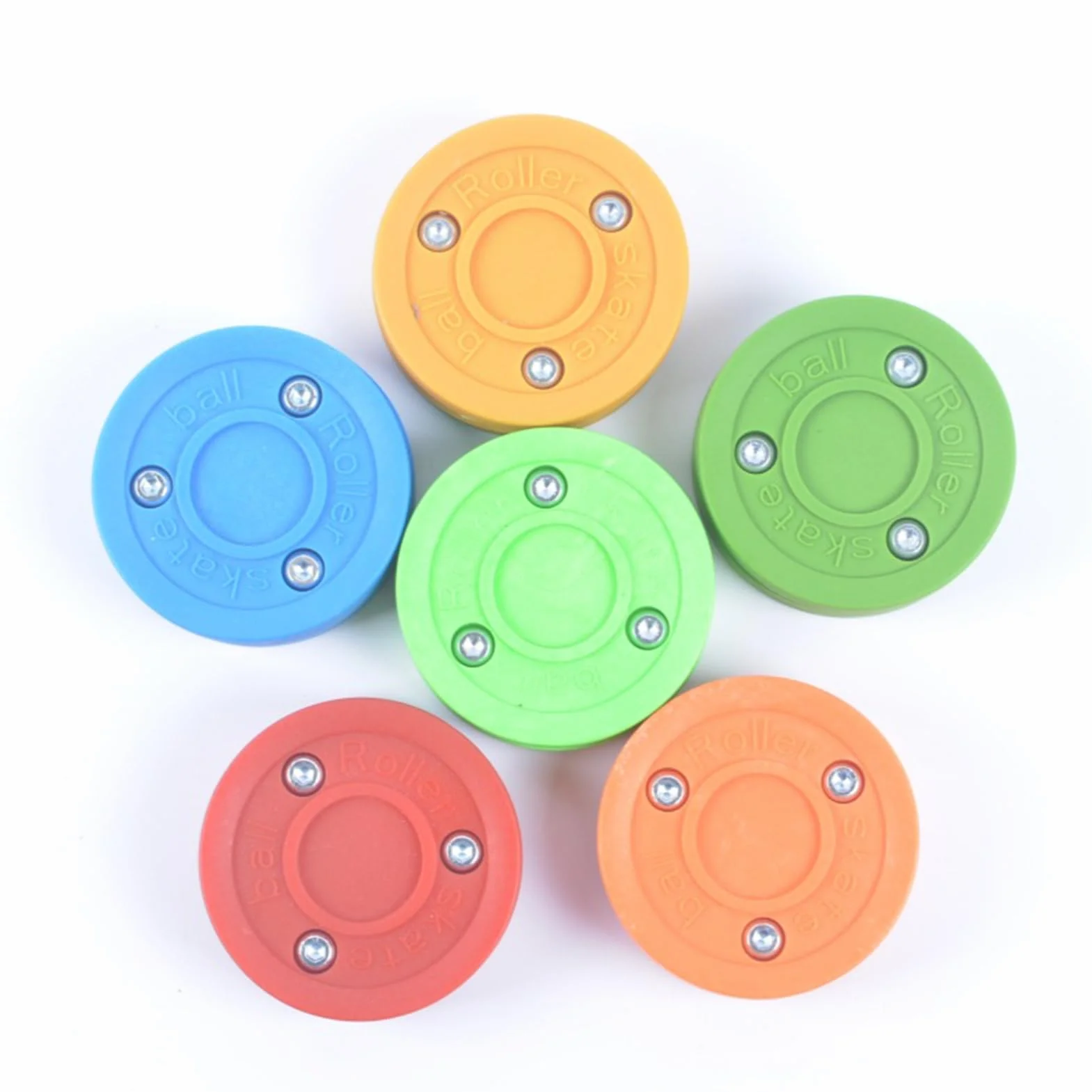 Puck Hockey Inline Street Loi Pierre - Disque en acier inoxydable, équipement sportif à rouleaux extérieur