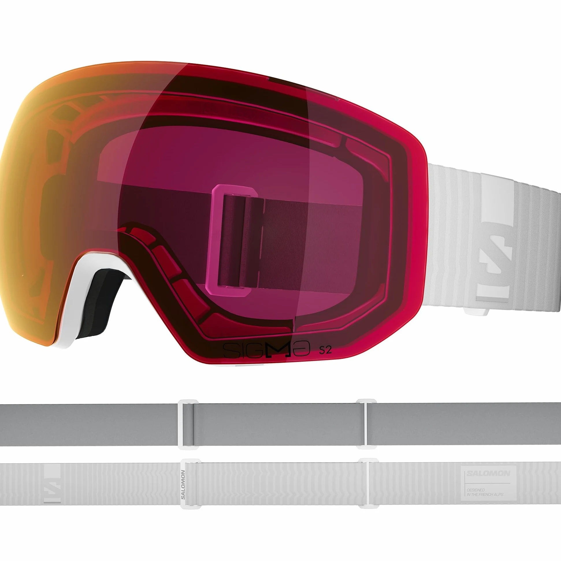 Salomon RADIUM PRO S SIGMA Masque, masque ski anti-buée unisexe pour Ski Snowboard MTN et aventures en montagne