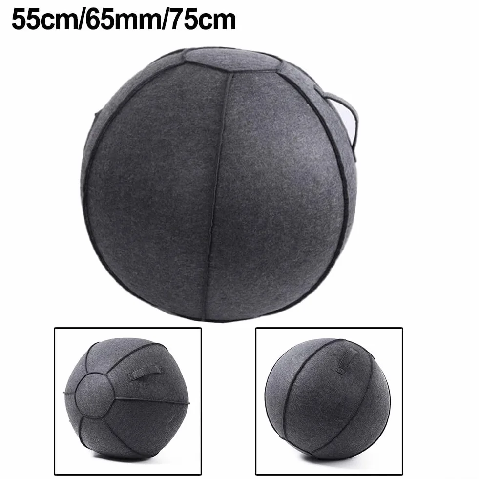 Housse de protection pliable en feutre pour ballon de yoga 55-75 cm, épaisseur 3 mm