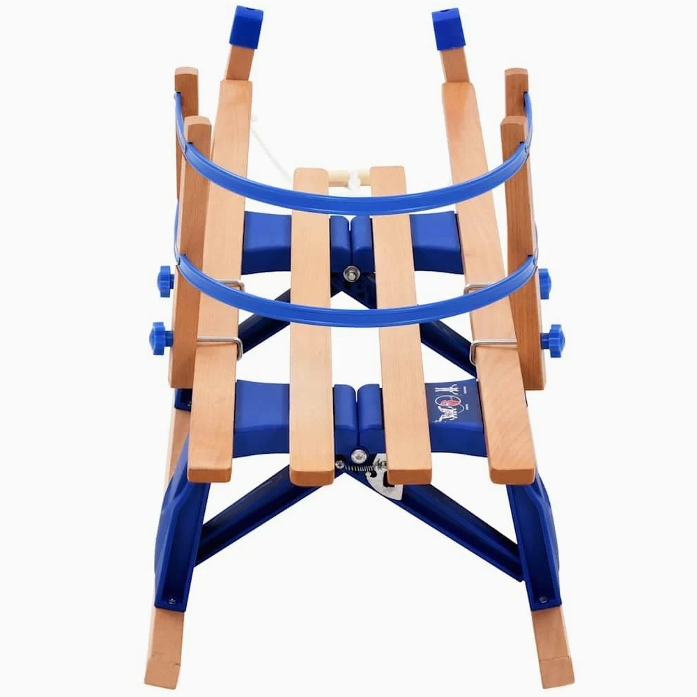 Générique Traîneau Pliable en Bois avec Dossier 119 cm,Équipements Sportifs,Loisirs de Plein air,Activités & Sports d'hiver,Traîneaux,Beige,6.9 KG,91458