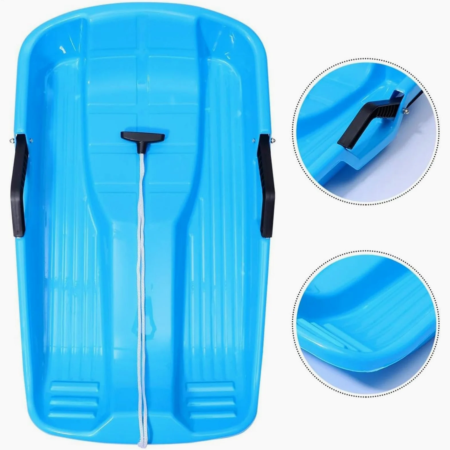 Luge De Neige Pour Toboggan Biplace Léger Et Portable Avec Corde De | Planche Luge Neige Hiver Pour Garçons Filles Extérieur Plage Sable Glace Pentes Toutes Saisons