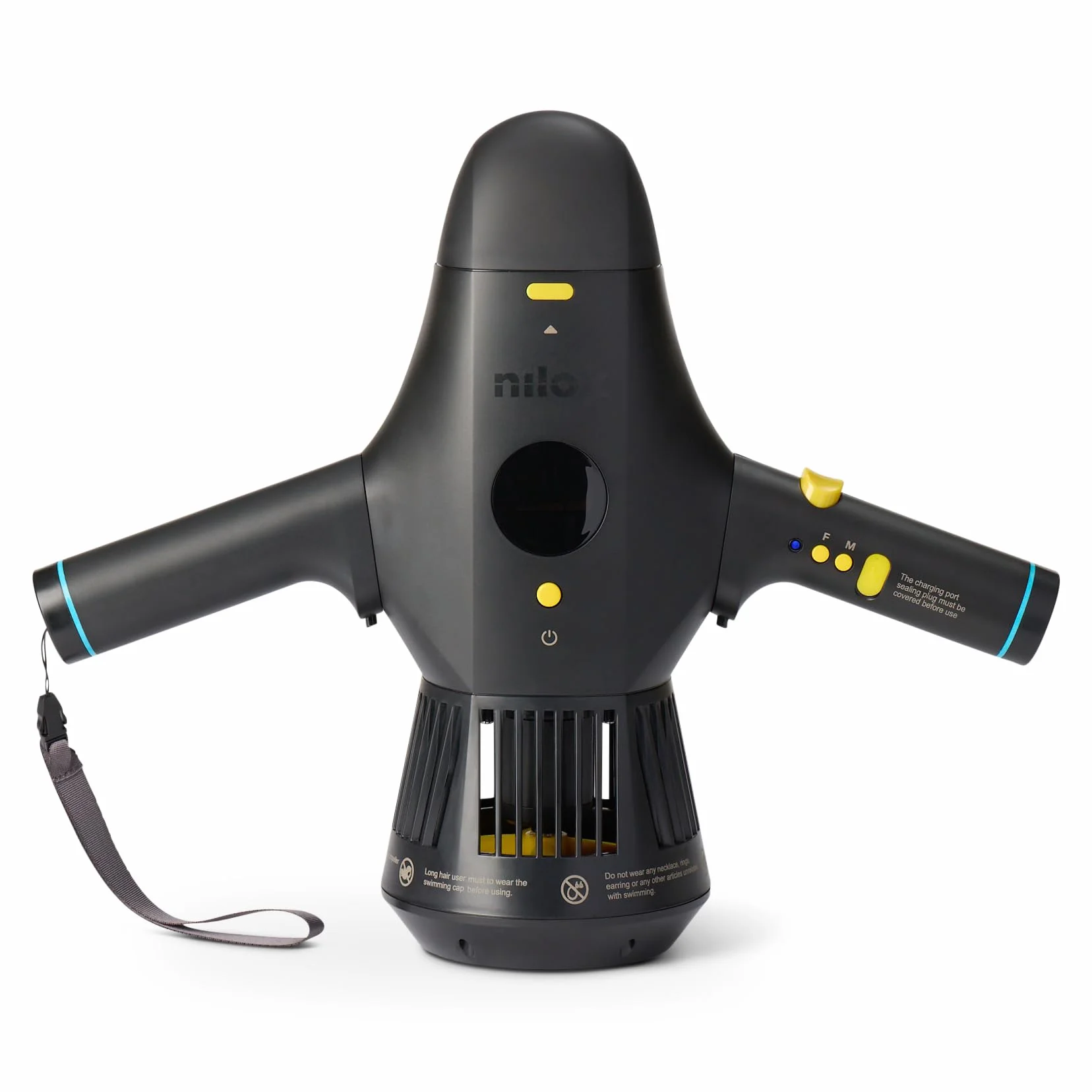 Nilox Waterscooter électrique pour Sup et Plongée 5 m Profondeur 60 Min 2 Vitesses 5 km/H Noir