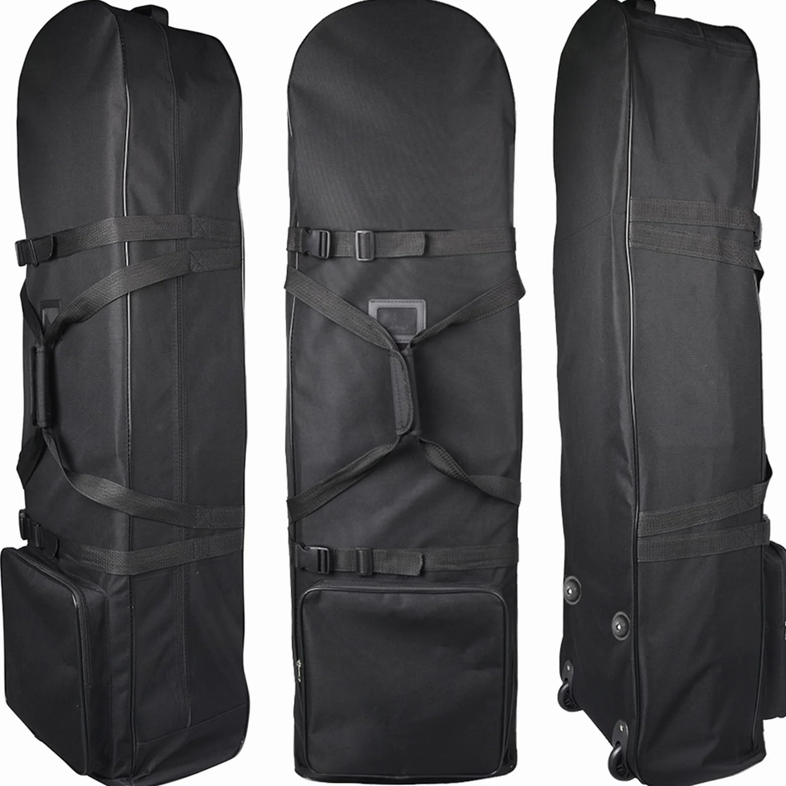 Housse de Voyage pour Golf Noire Robuste avec Roulettes Imperméable pour Clubs