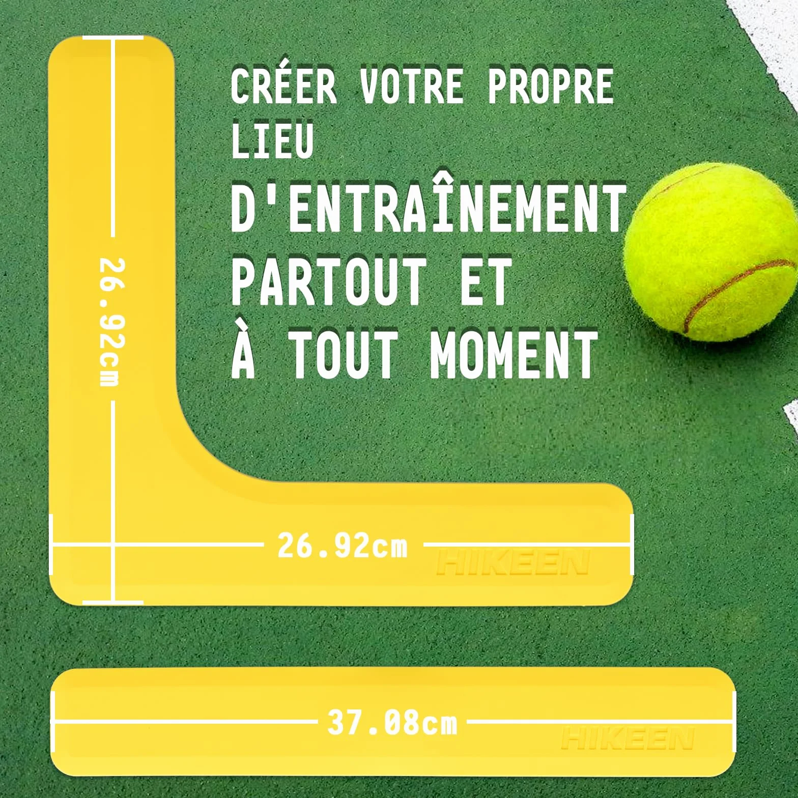 BOOSTEADY Kit Marqueurs Terrain Pickleball, Lot de 28 Marqueurs Lignes Résistants au Vent