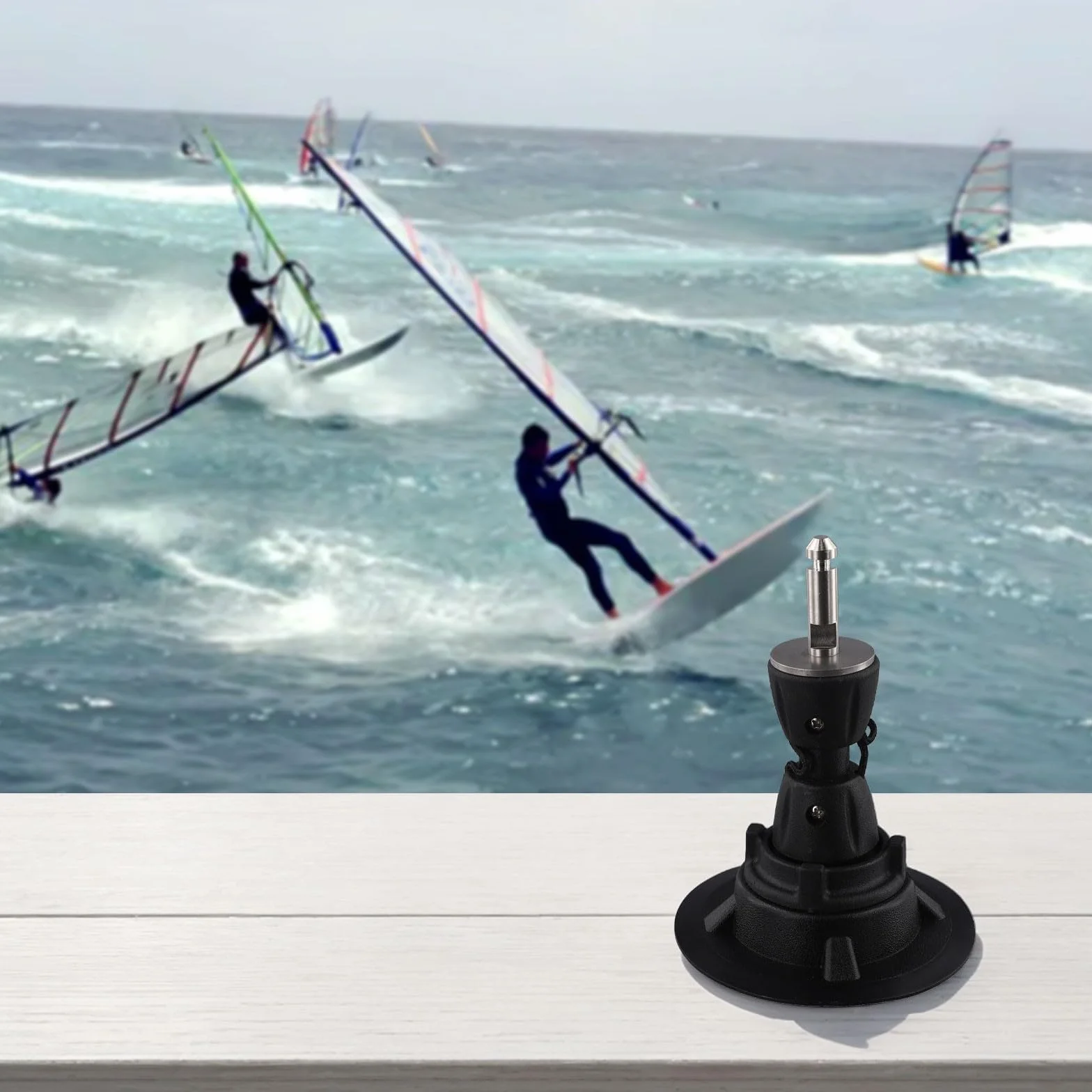 Pied de mât de planche à voile en PVC pour pivotement à 360 degrés