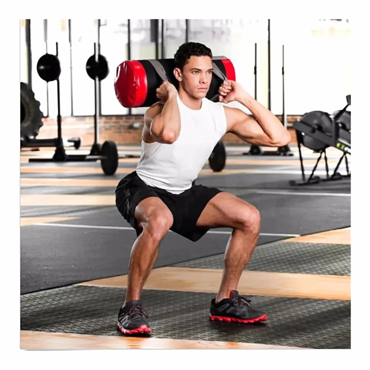 Sac de Sable Lesté Fitness 5-30kg Poids de Sable Force Entraînement