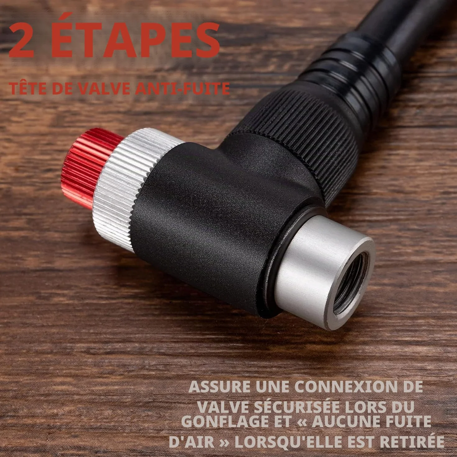 Pompe à Choc Haute Pression GEWAGE Max 300 PSI 2 en 1 pour VTT et Suspension arrière