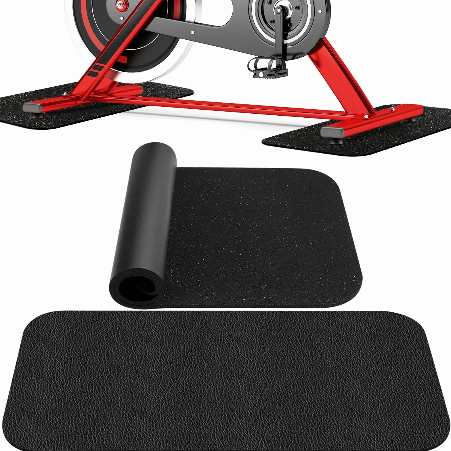 Erzekrim Tapis de protection sport fitness 28 x 70 cm 2 pièces 6 mm d'épaisseur