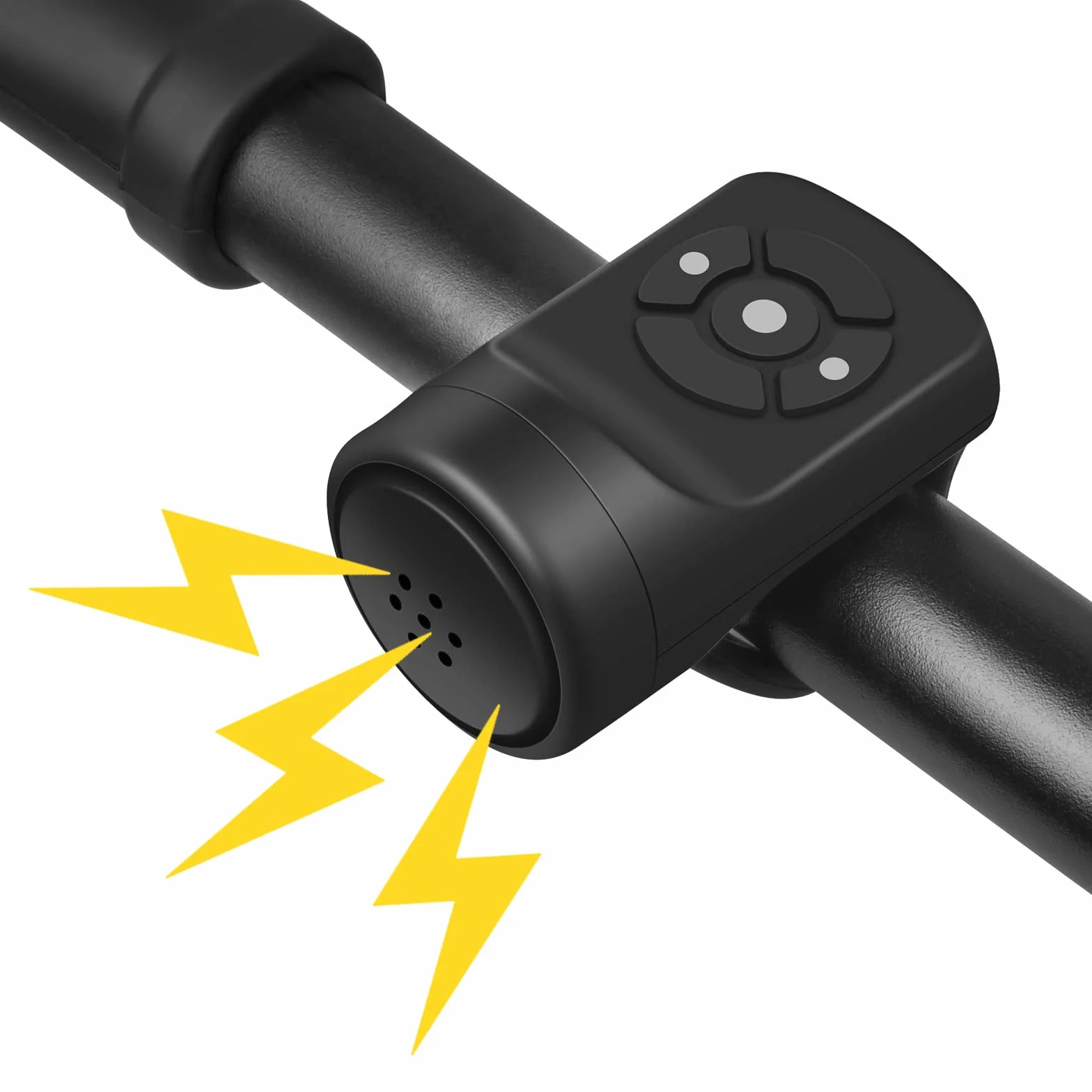 Flintronic Sonnette de Vélo Électrique 120dB IPX4 USB Klaxon Noir