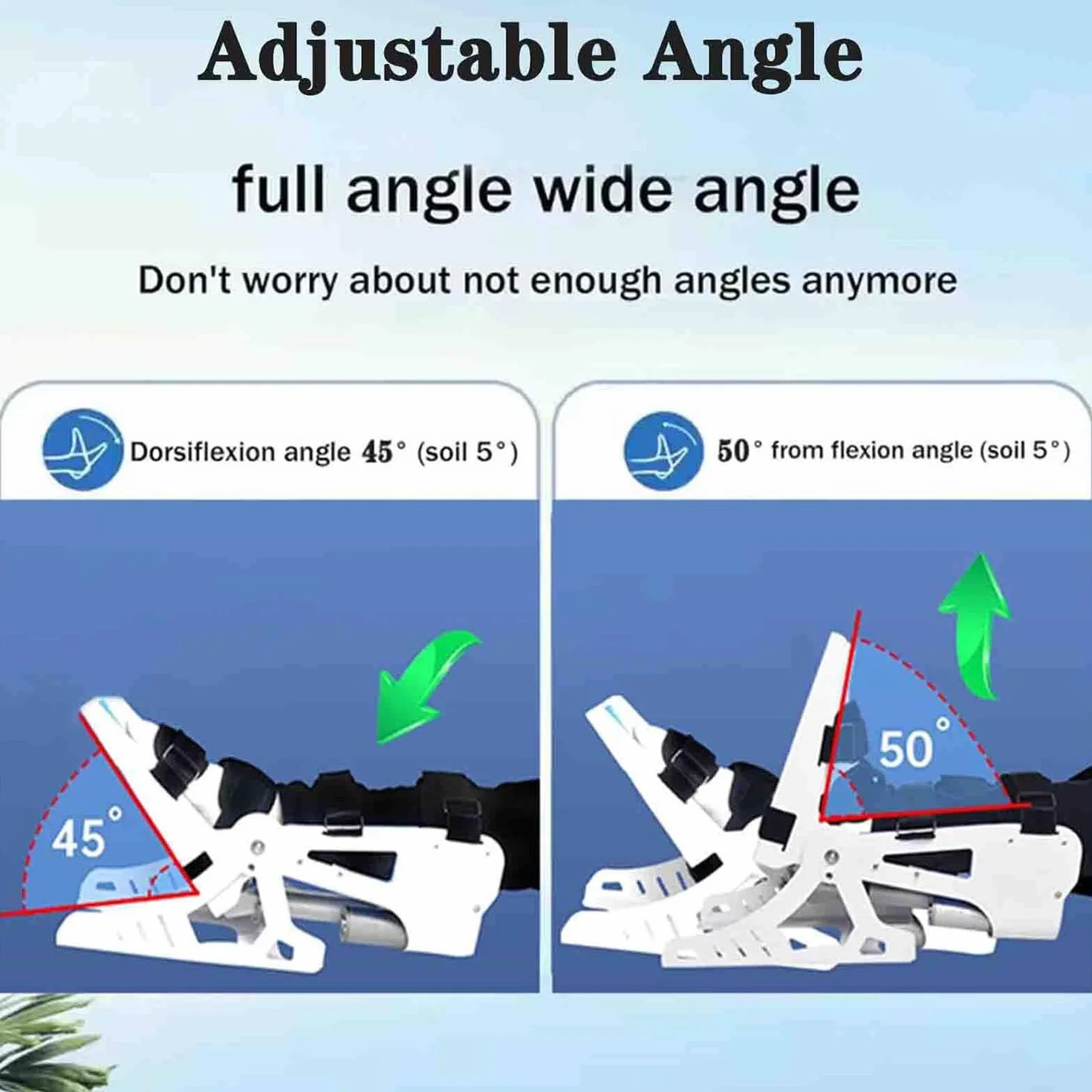 Appareil d'entraînement électrique cheville rééducation pied angle complet 0-50° pour ligaments raides fracture hémiplégique