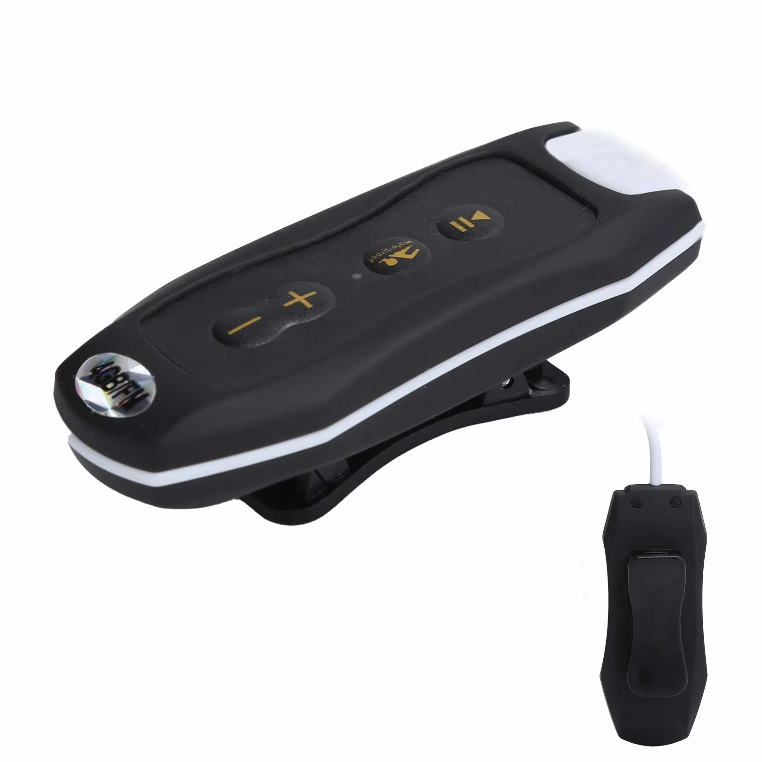 Lecteur de Musique Étanche IPX8 Sports Mp3 pour Natation avec Écouteurs et Clip 4GB Noir