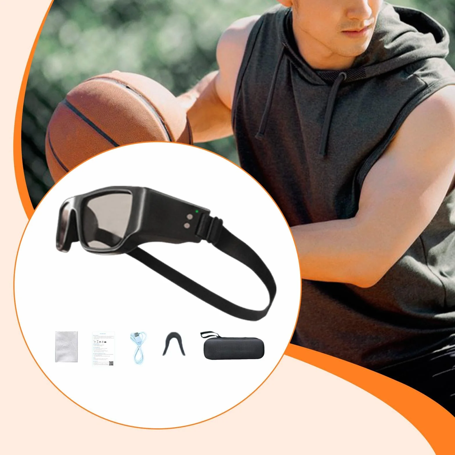 Homyl Lunettes de Dribble Stroboscopiques Course à Pied Football Baseball