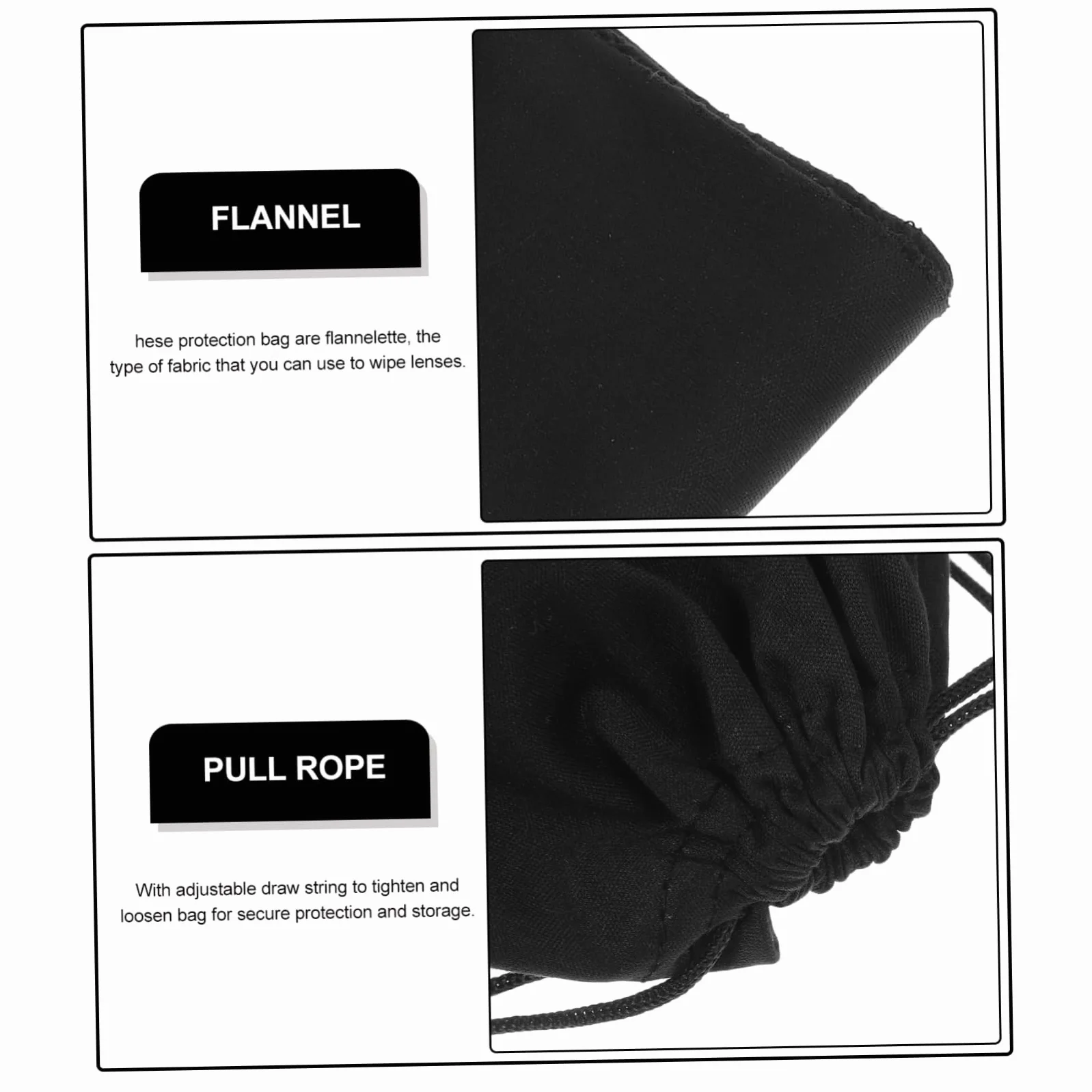 Mipcase 100pièces Pochette De Pour De Ski Microfibre Étui De Rangement Pratique Pour Masques De Neige Accessoire Et