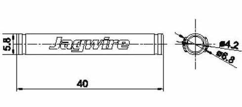 Jagwire Tube Tops Protection de Cadre 4 pièces Noir