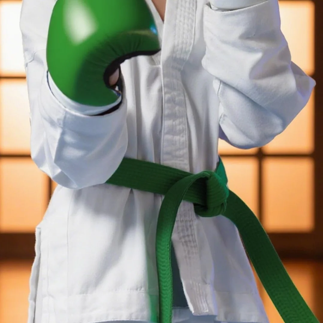 Ceintures d'Arts Martiaux Vert Judo Taekwondo Professionnelle 220cm