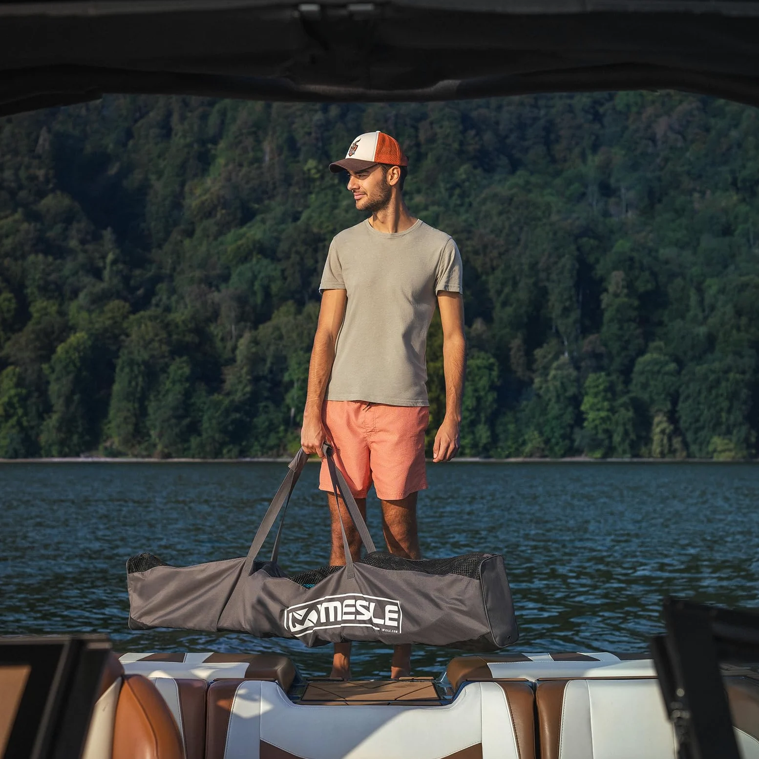 Mesle Sac De Ski Nautique Motion, Skis Combo, Slalom Jusqu'à 175 cm, Noir-Gris