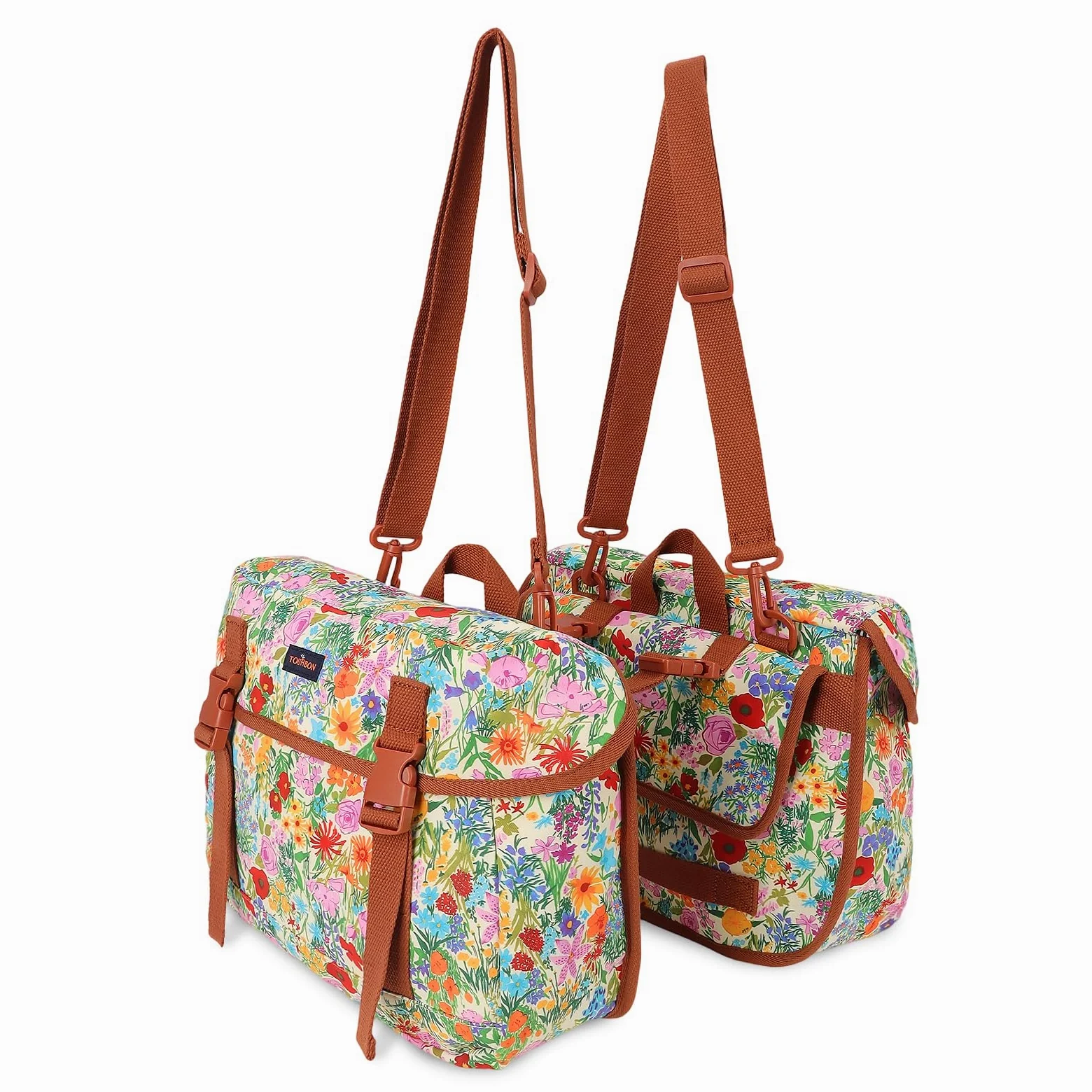 Sacoche Double Porte-Bagages en Nylon pour vélos, 24 l, Sac de Rangement pour siège de vélo, pour Les Voyages, Les déplacements, Les achats